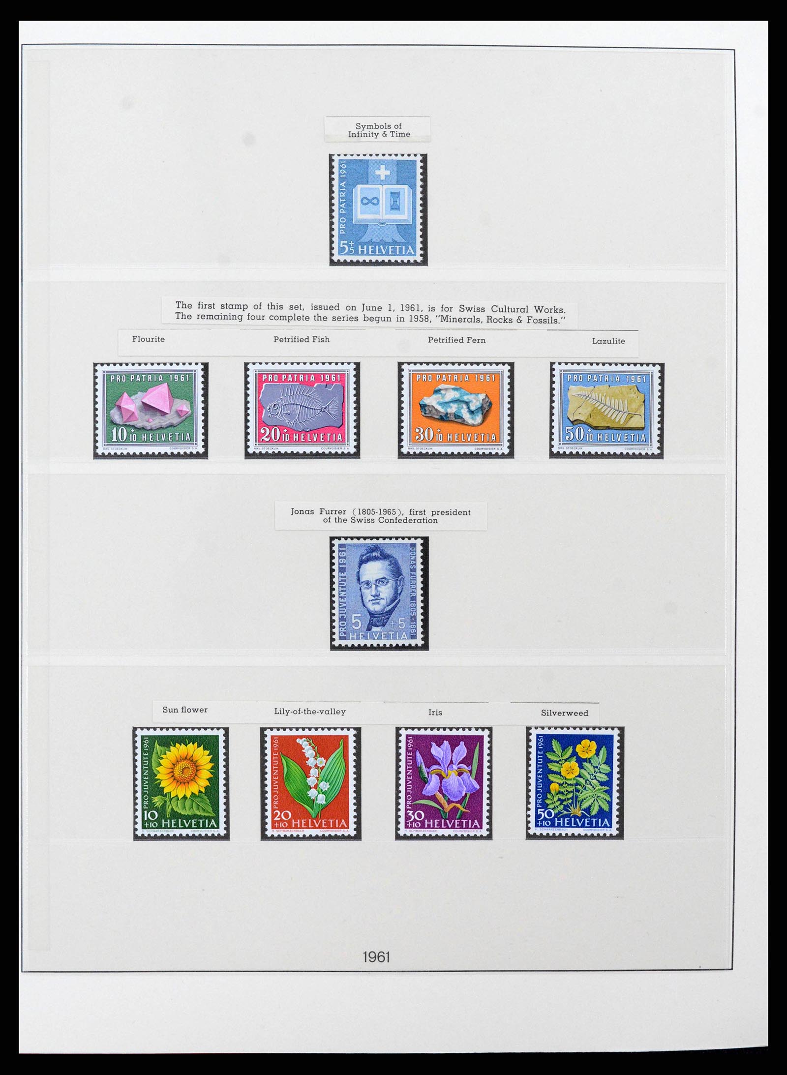 38905 0088 - Stamp collection 38905 Switzerland 1850-1995.