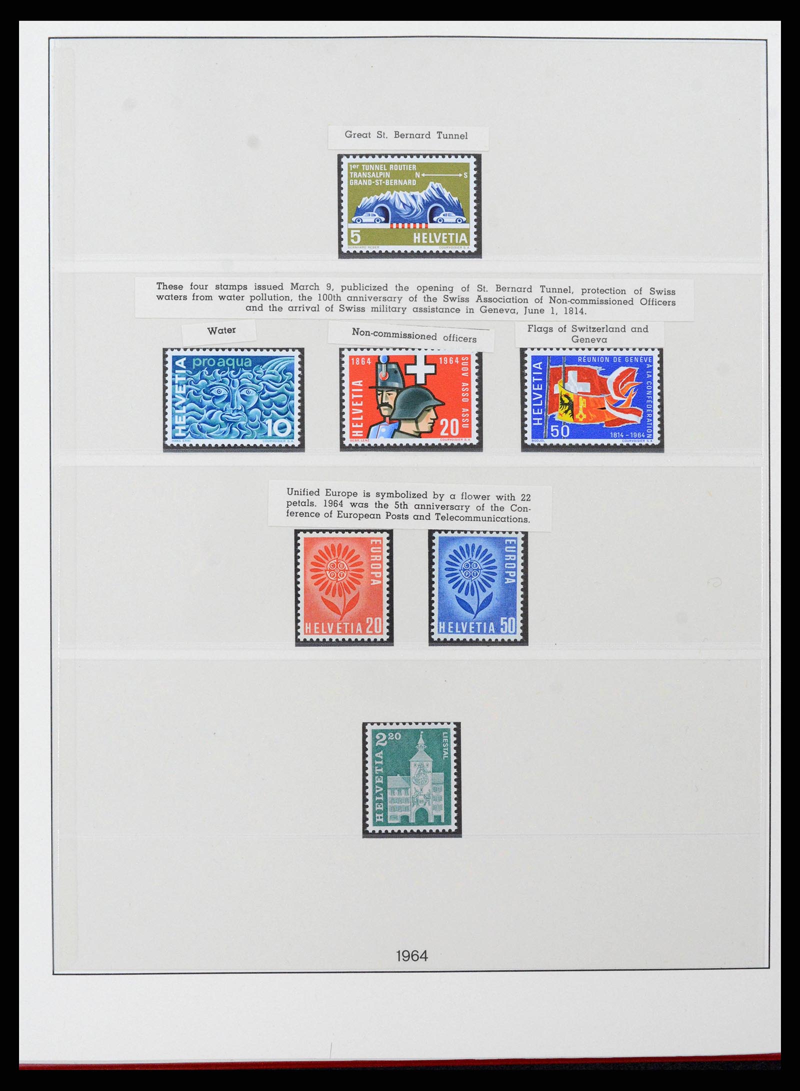 38905 0096 - Stamp collection 38905 Switzerland 1850-1995.