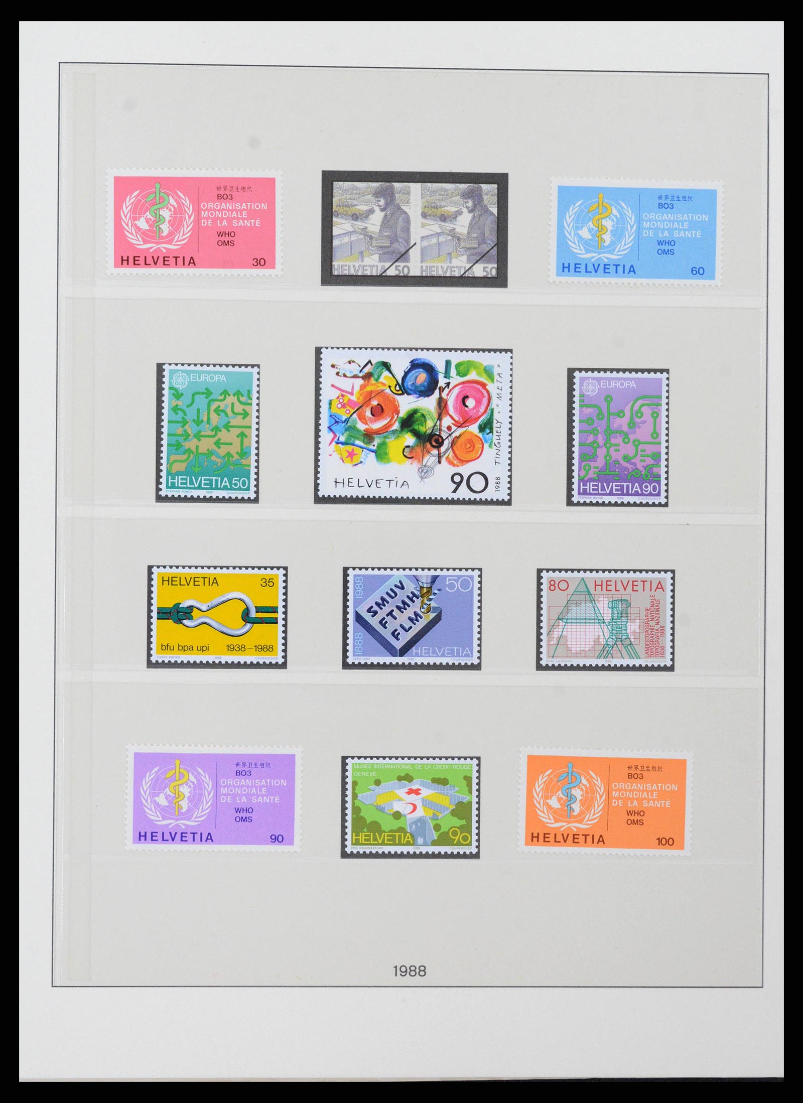 38905 0161 - Stamp collection 38905 Switzerland 1850-1995.