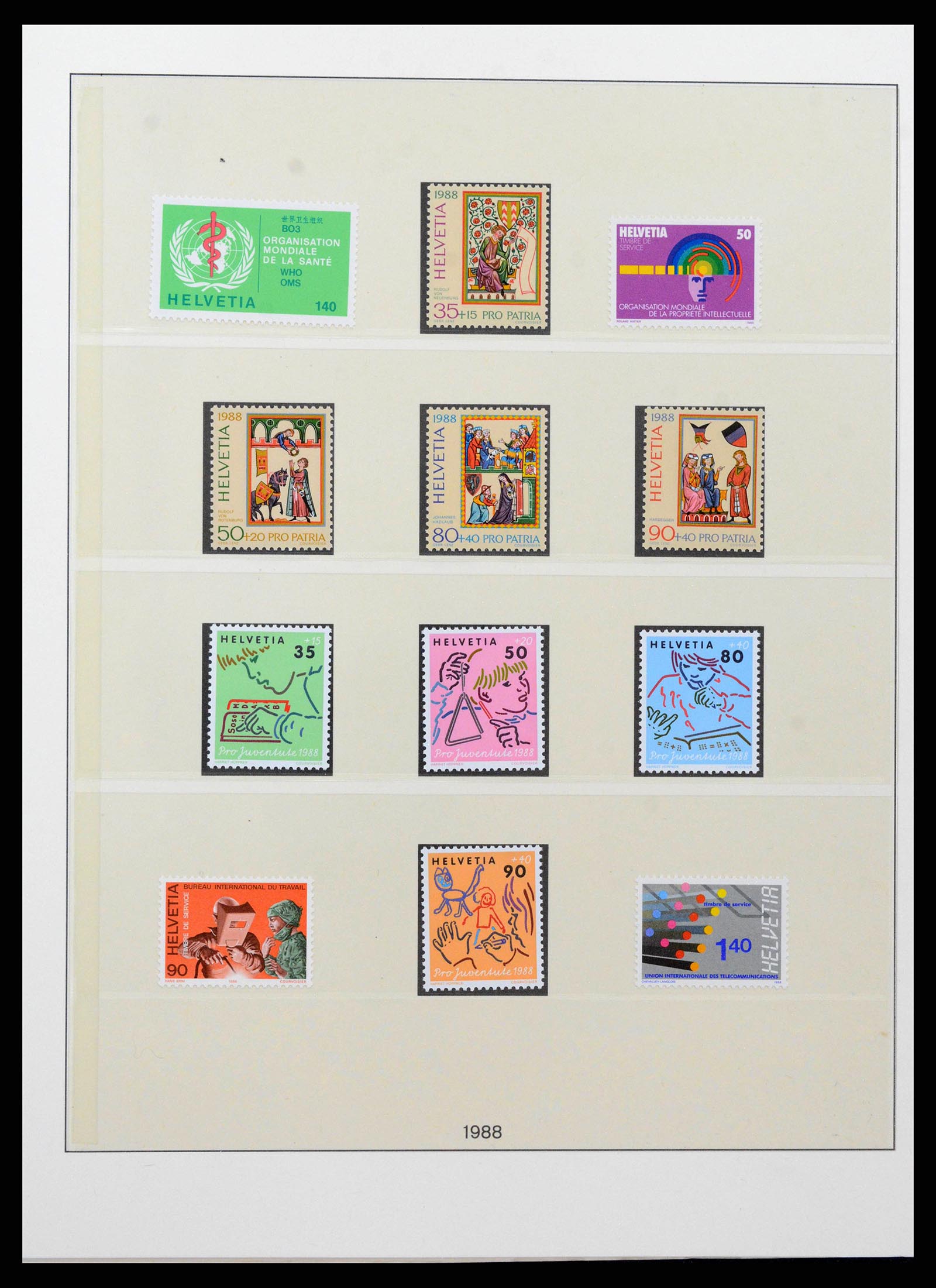 38905 0162 - Stamp collection 38905 Switzerland 1850-1995.