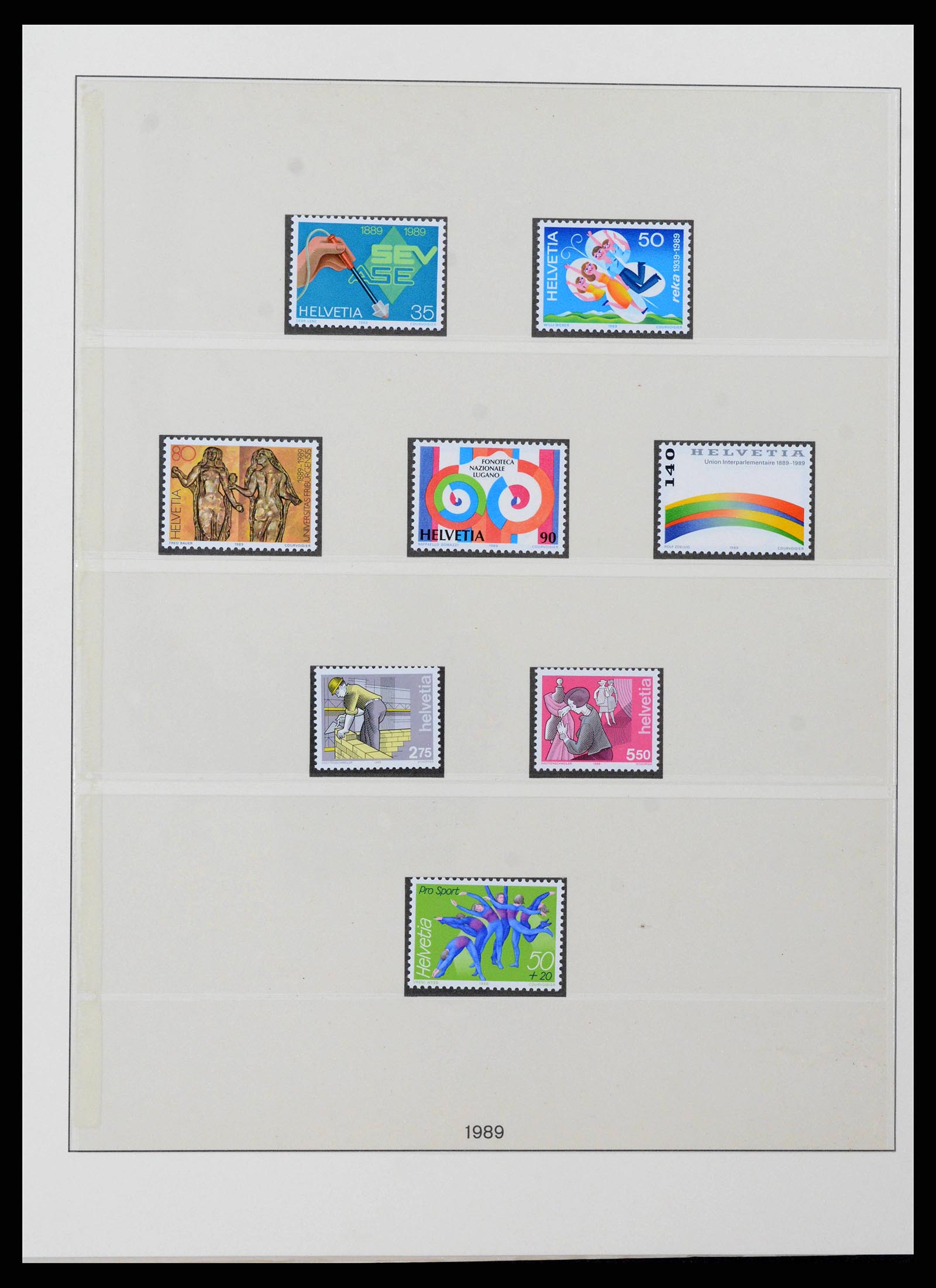 38905 0164 - Stamp collection 38905 Switzerland 1850-1995.
