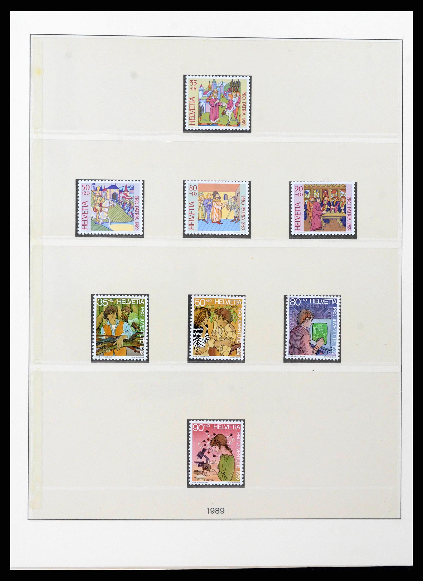 38905 0165 - Stamp collection 38905 Switzerland 1850-1995.