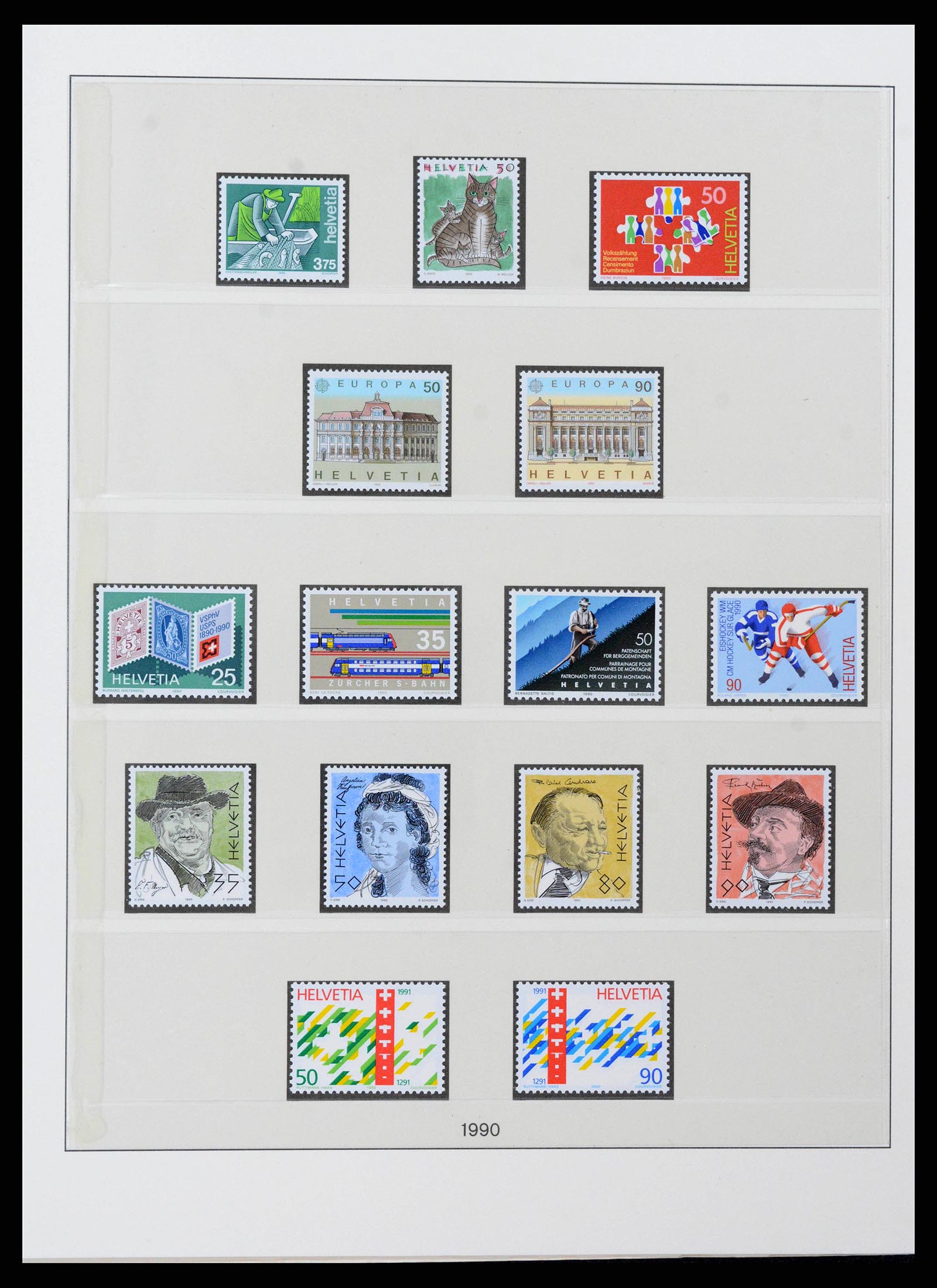 38905 0166 - Stamp collection 38905 Switzerland 1850-1995.