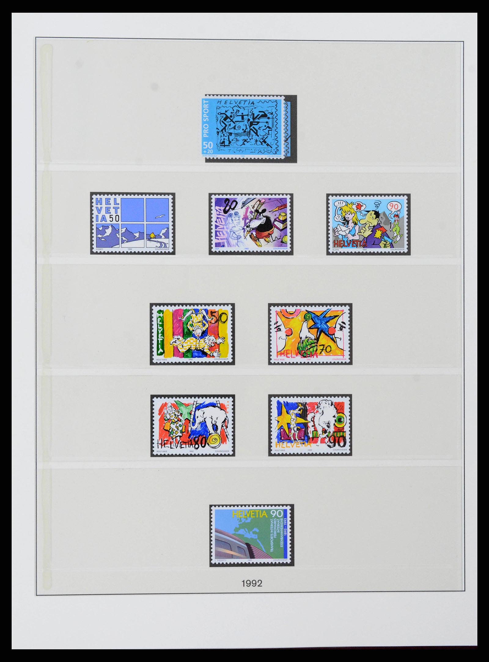 38905 0173 - Stamp collection 38905 Switzerland 1850-1995.