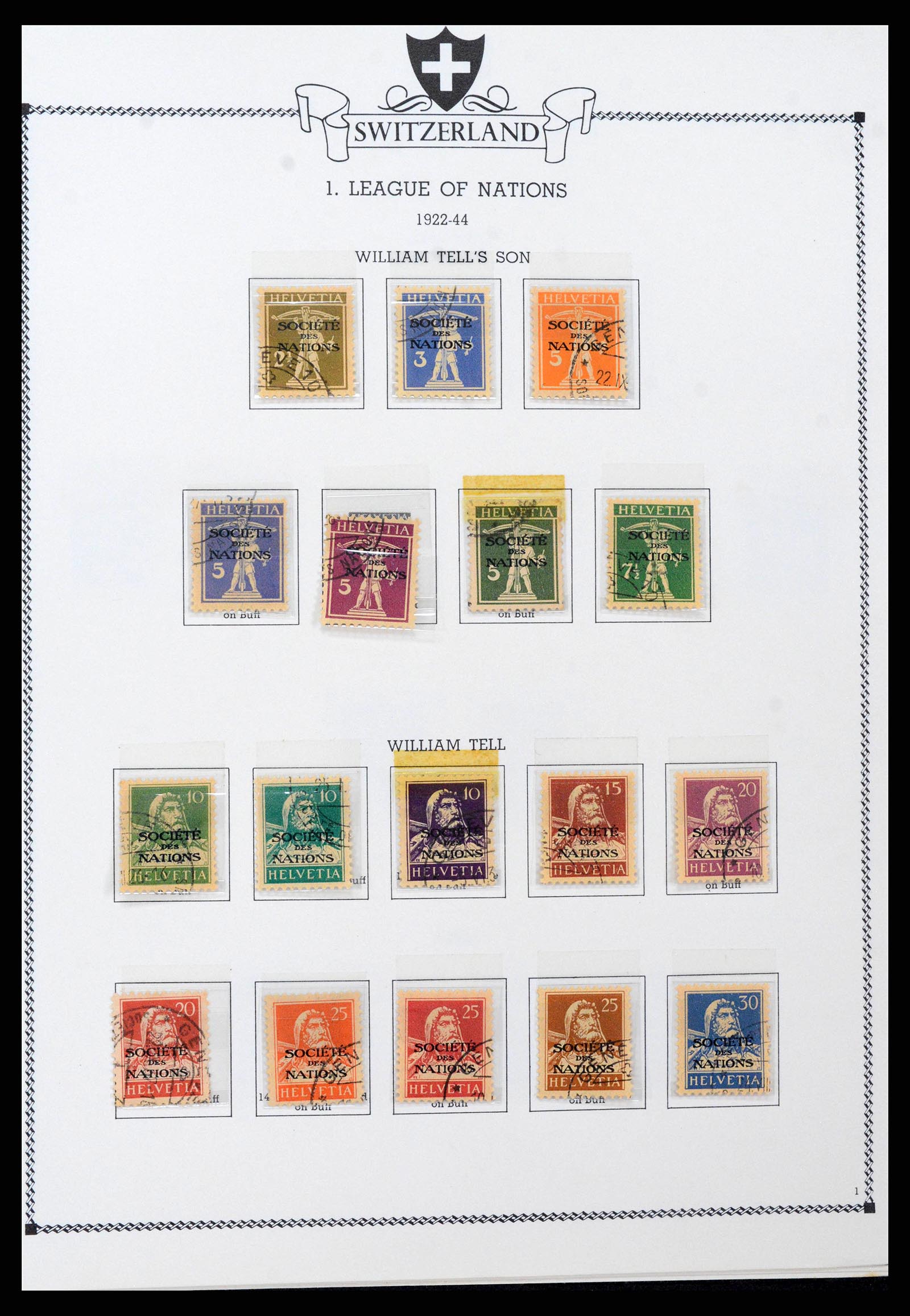 38905 0184 - Stamp collection 38905 Switzerland 1850-1995.