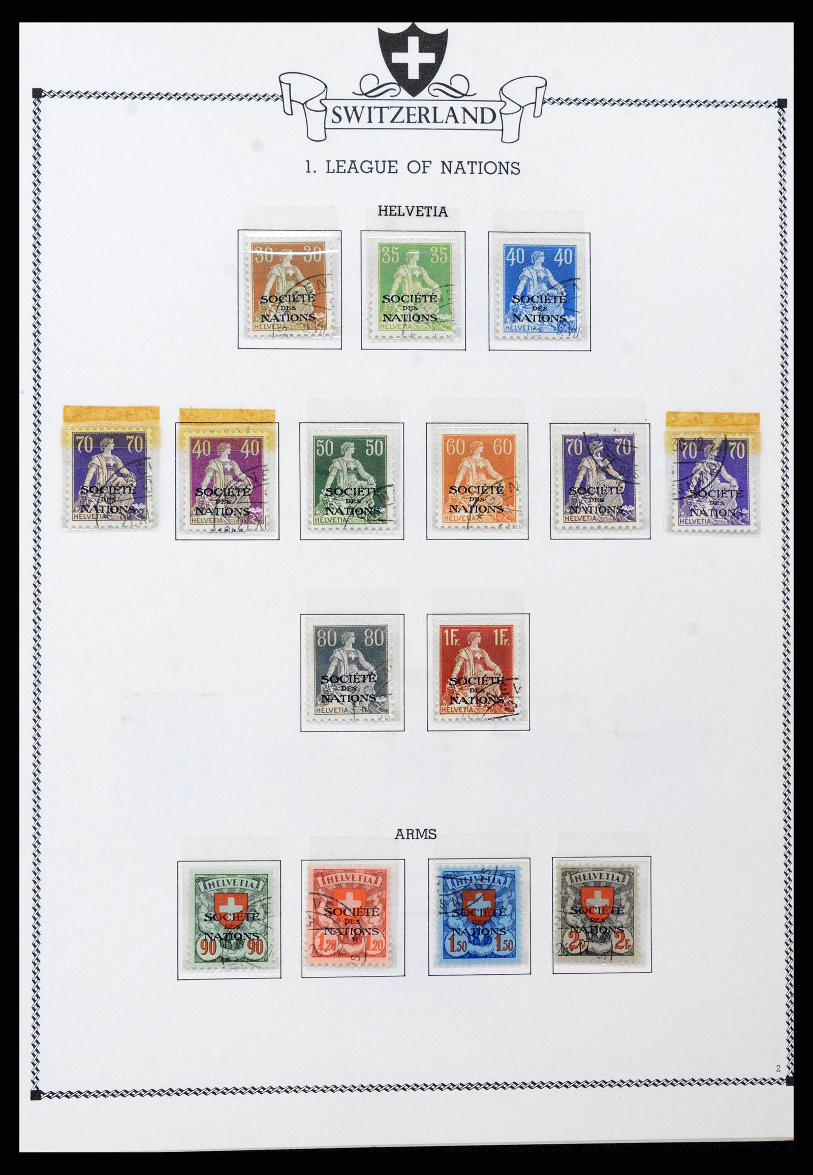 38905 0185 - Stamp collection 38905 Switzerland 1850-1995.