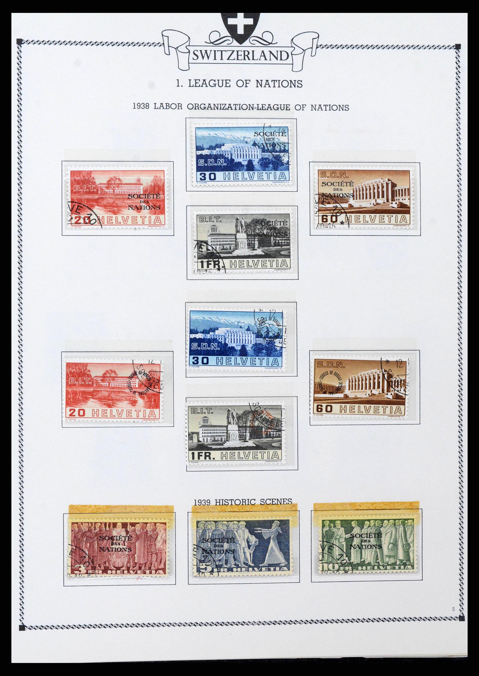 38905 0189 - Stamp collection 38905 Switzerland 1850-1995.