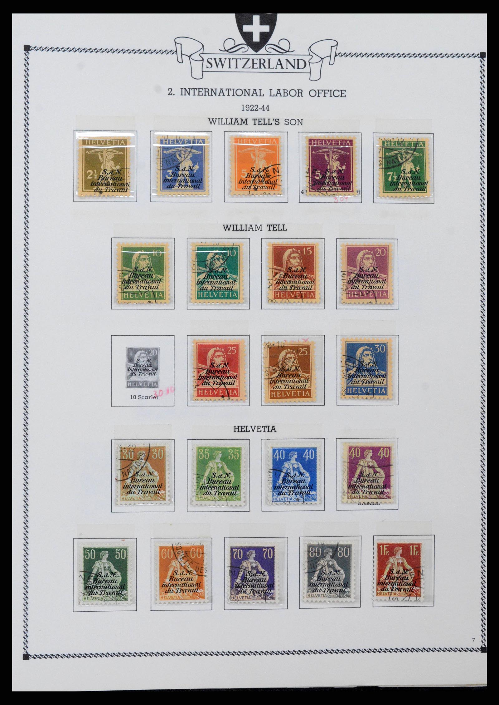 38905 0191 - Stamp collection 38905 Switzerland 1850-1995.