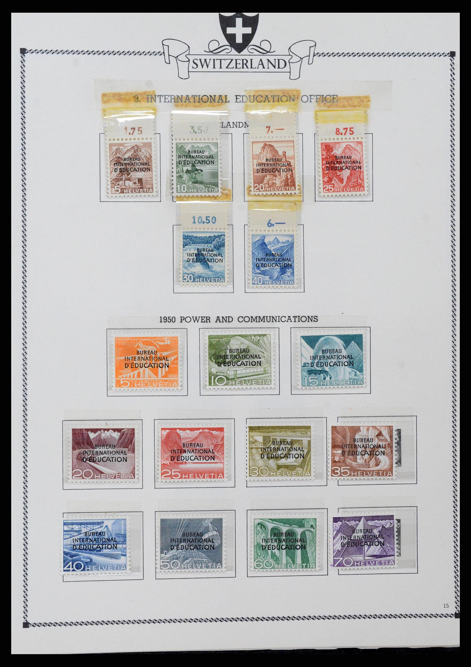38905 0200 - Stamp collection 38905 Switzerland 1850-1995.