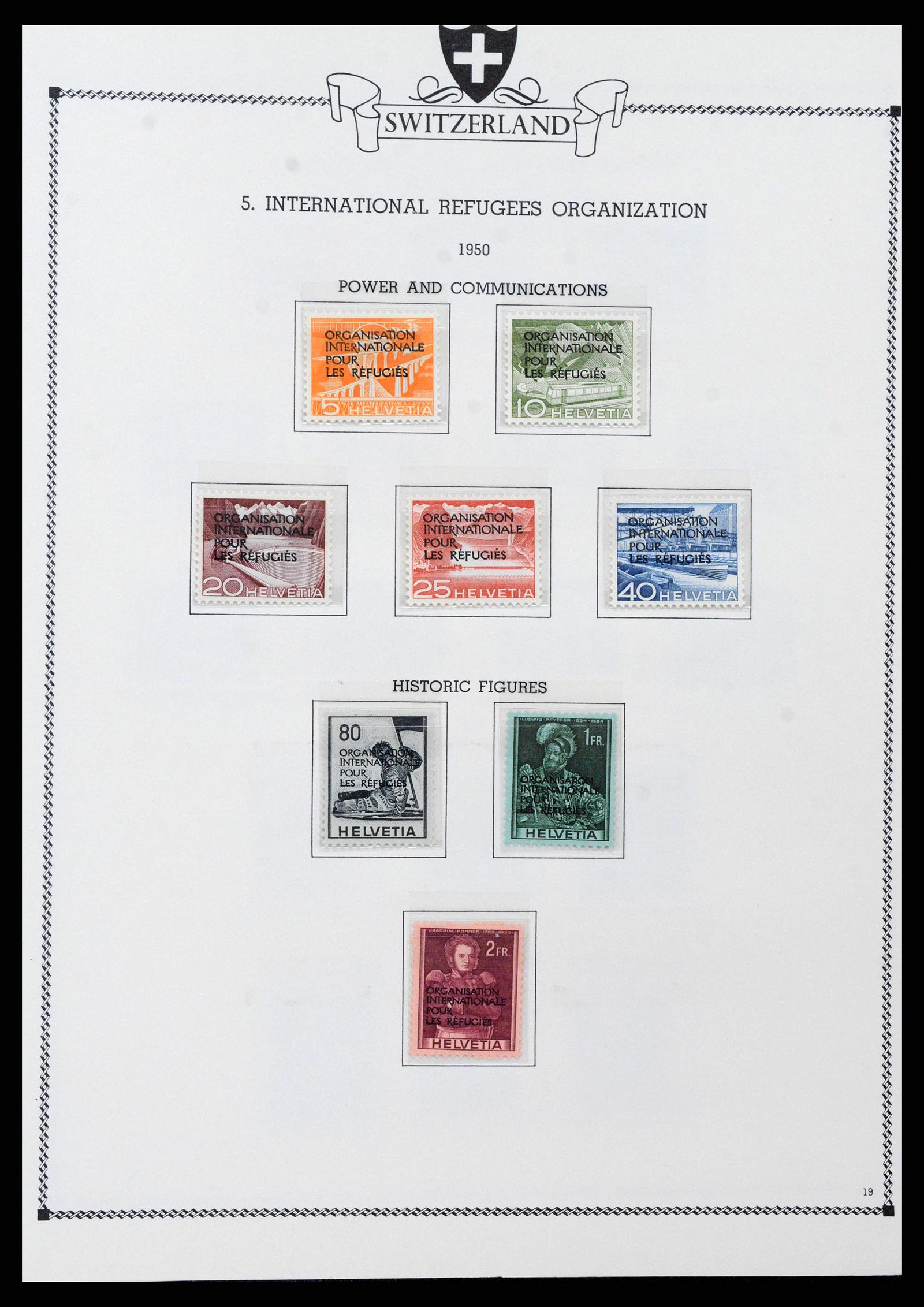 38905 0205 - Stamp collection 38905 Switzerland 1850-1995.