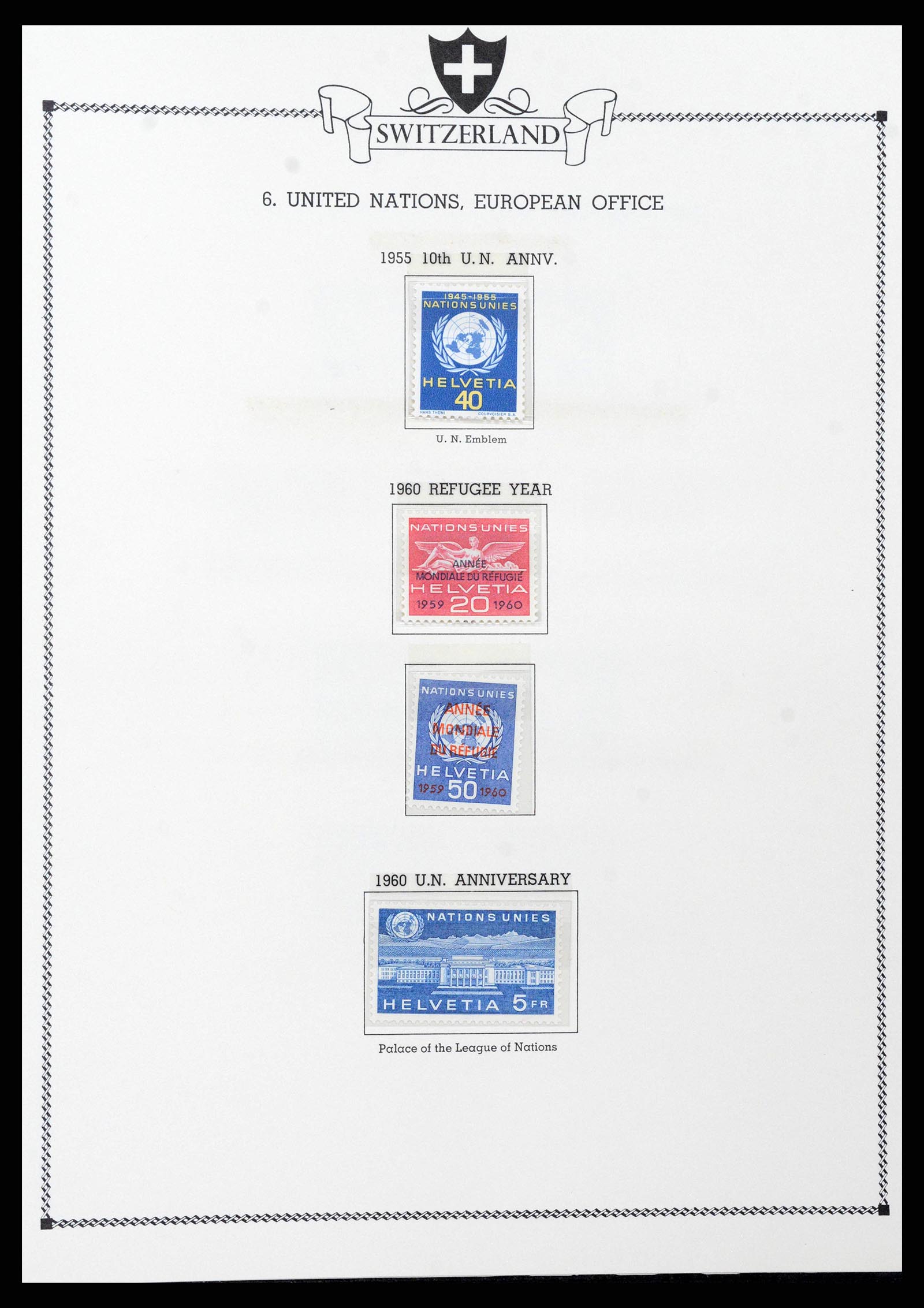 38905 0208 - Stamp collection 38905 Switzerland 1850-1995.