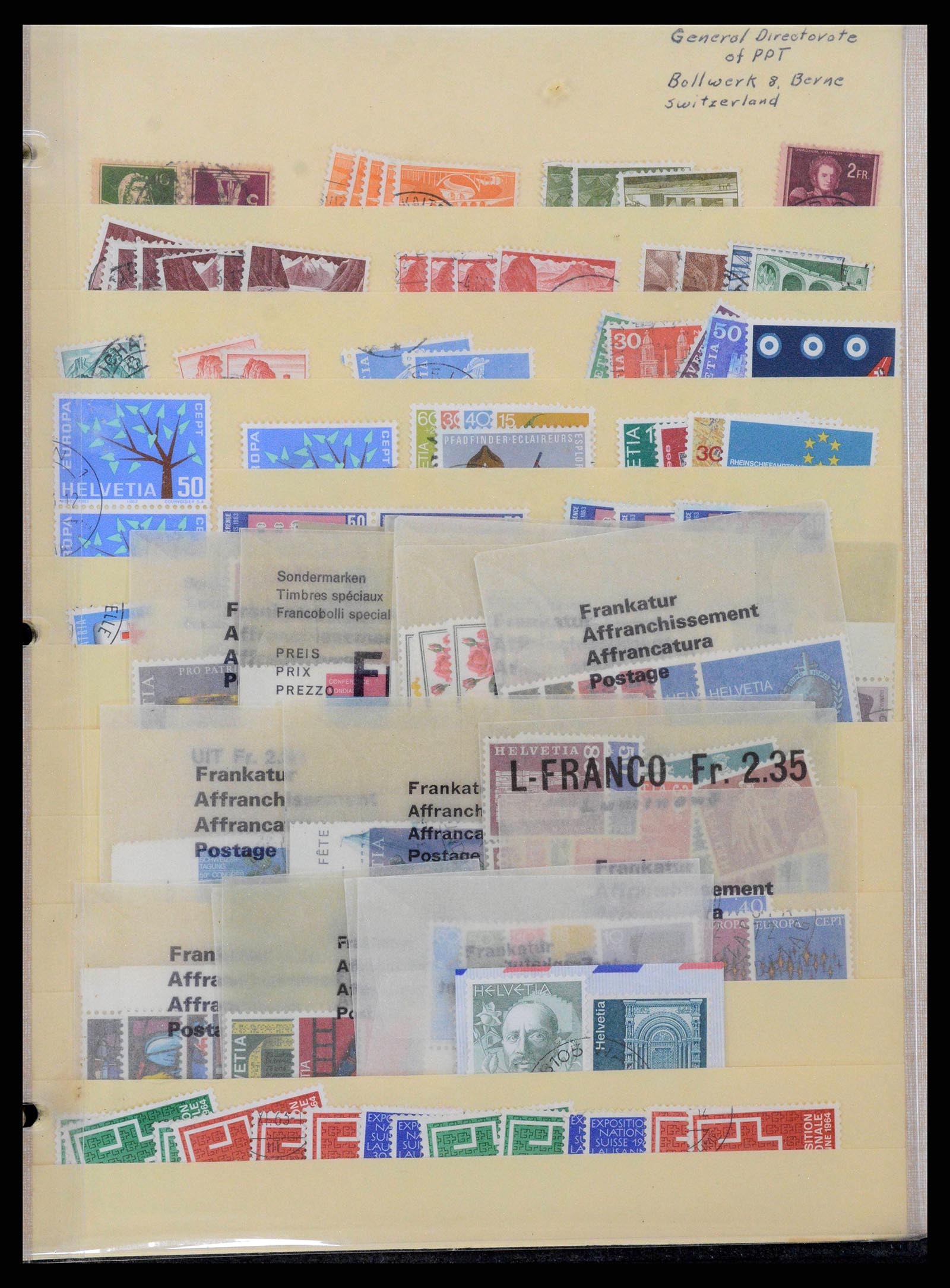 38905 0214 - Stamp collection 38905 Switzerland 1850-1995.