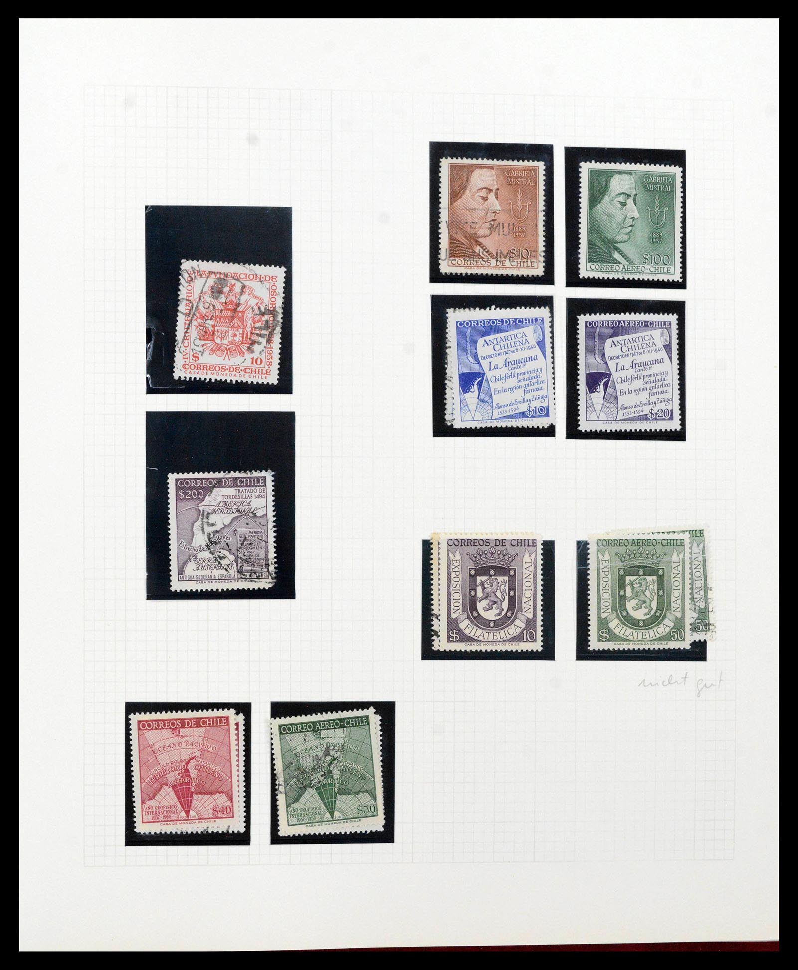 38913 0036 - Stamp collection 38913 Chili 1855-2002.