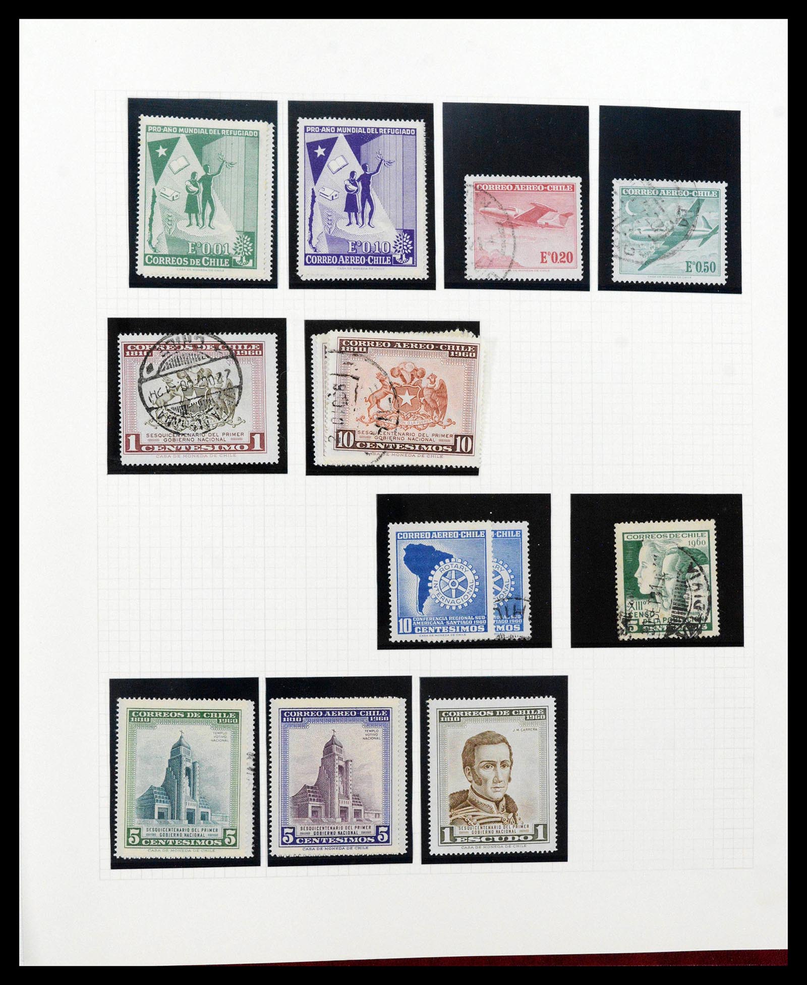 38913 0039 - Stamp collection 38913 Chili 1855-2002.