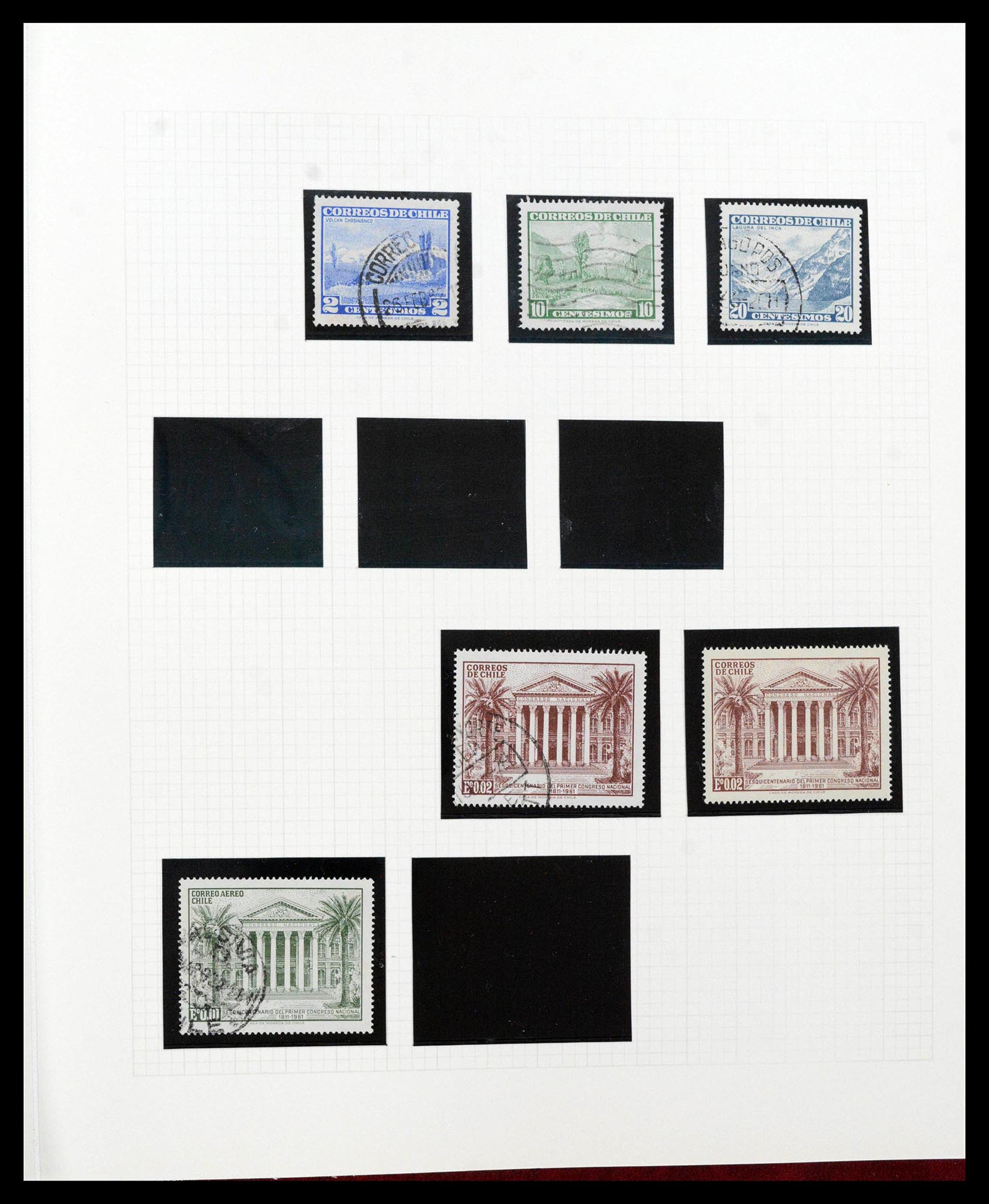 38913 0041 - Postzegelverzameling 38913 Chili 1855-2002.