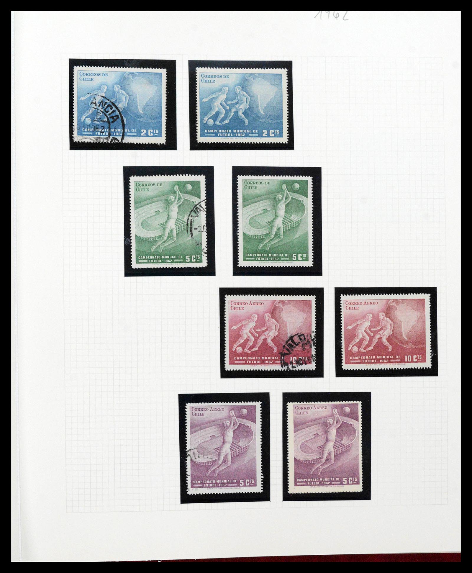 38913 0042 - Postzegelverzameling 38913 Chili 1855-2002.