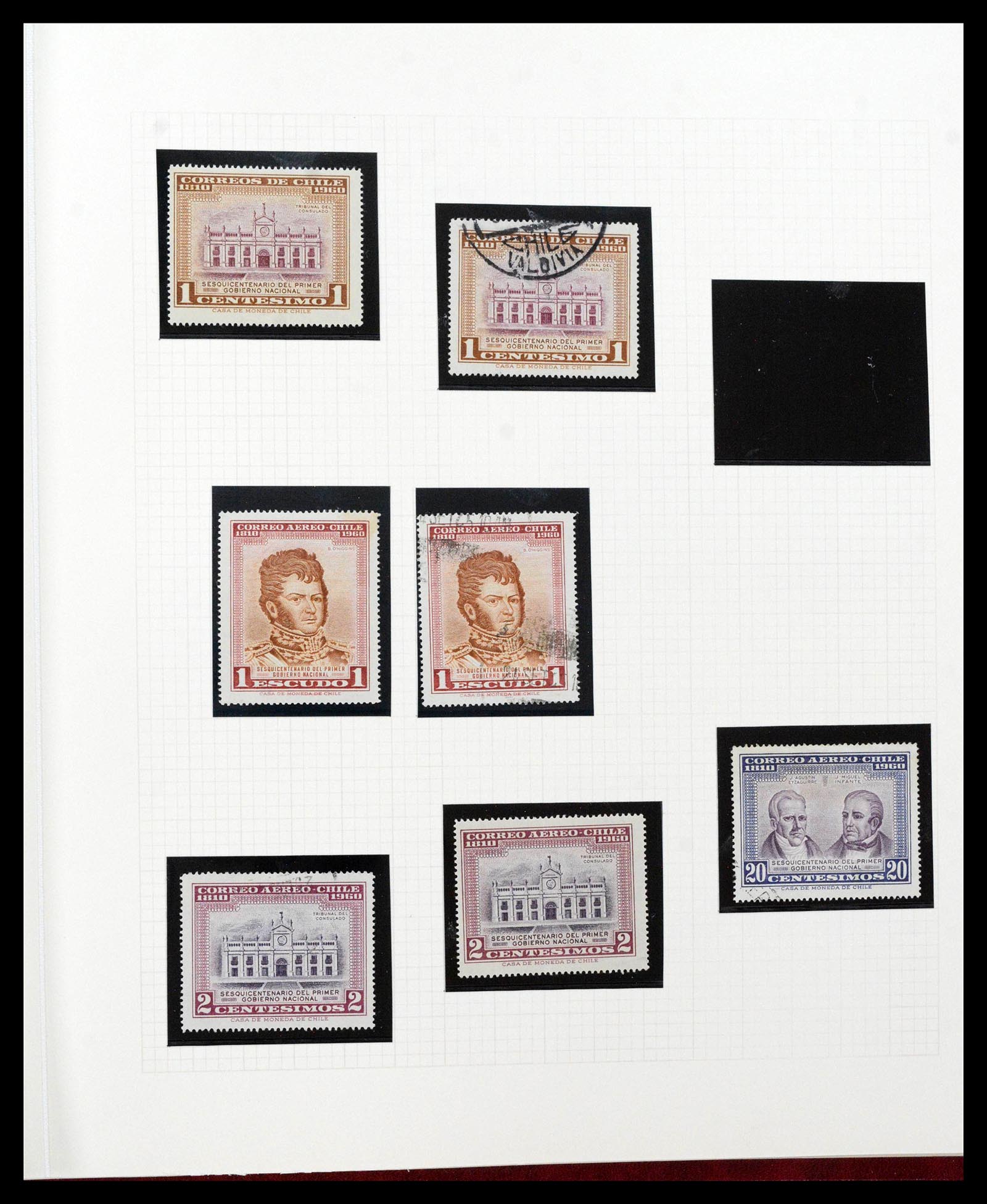 38913 0043 - Postzegelverzameling 38913 Chili 1855-2002.