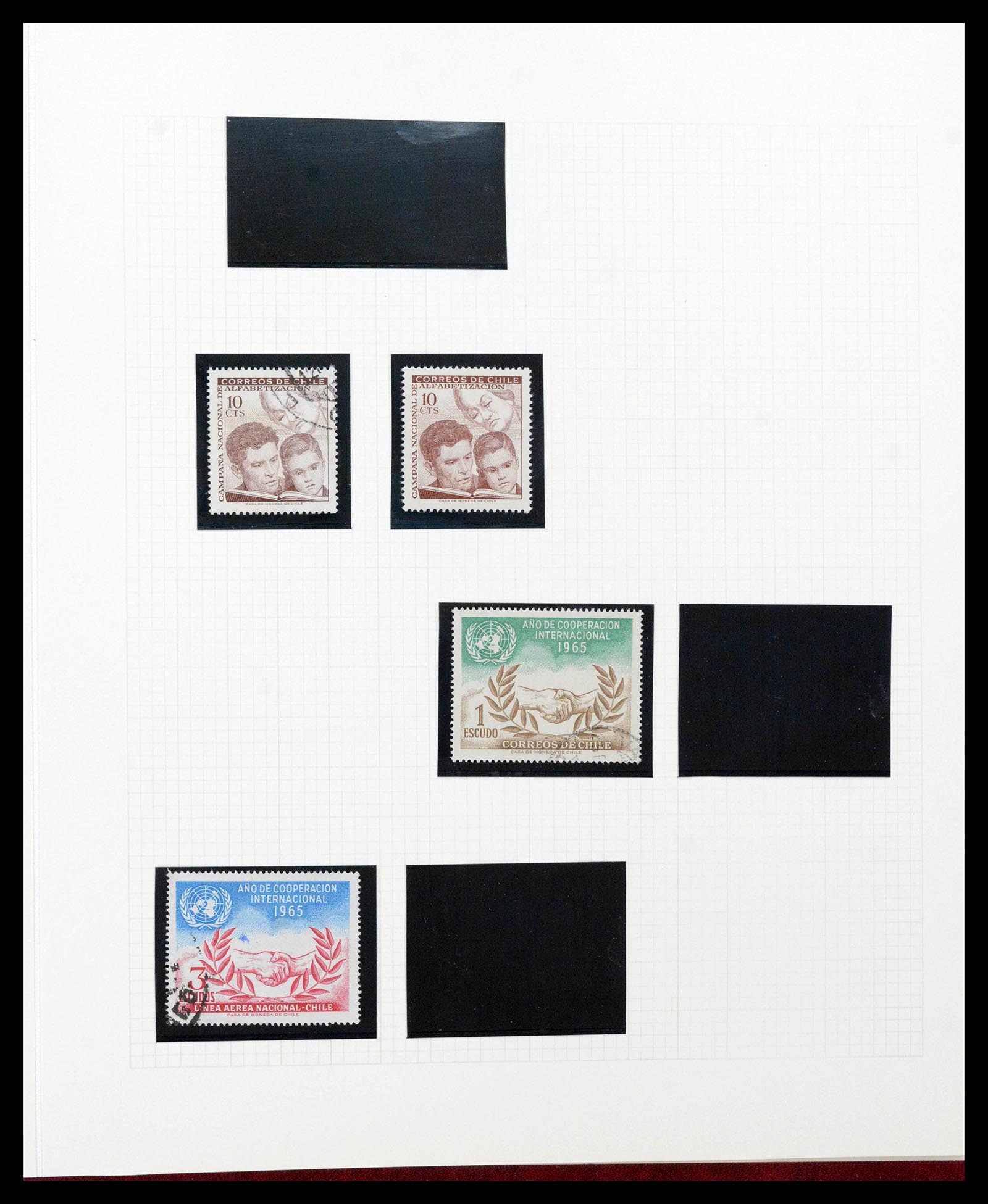 38913 0051 - Postzegelverzameling 38913 Chili 1855-2002.