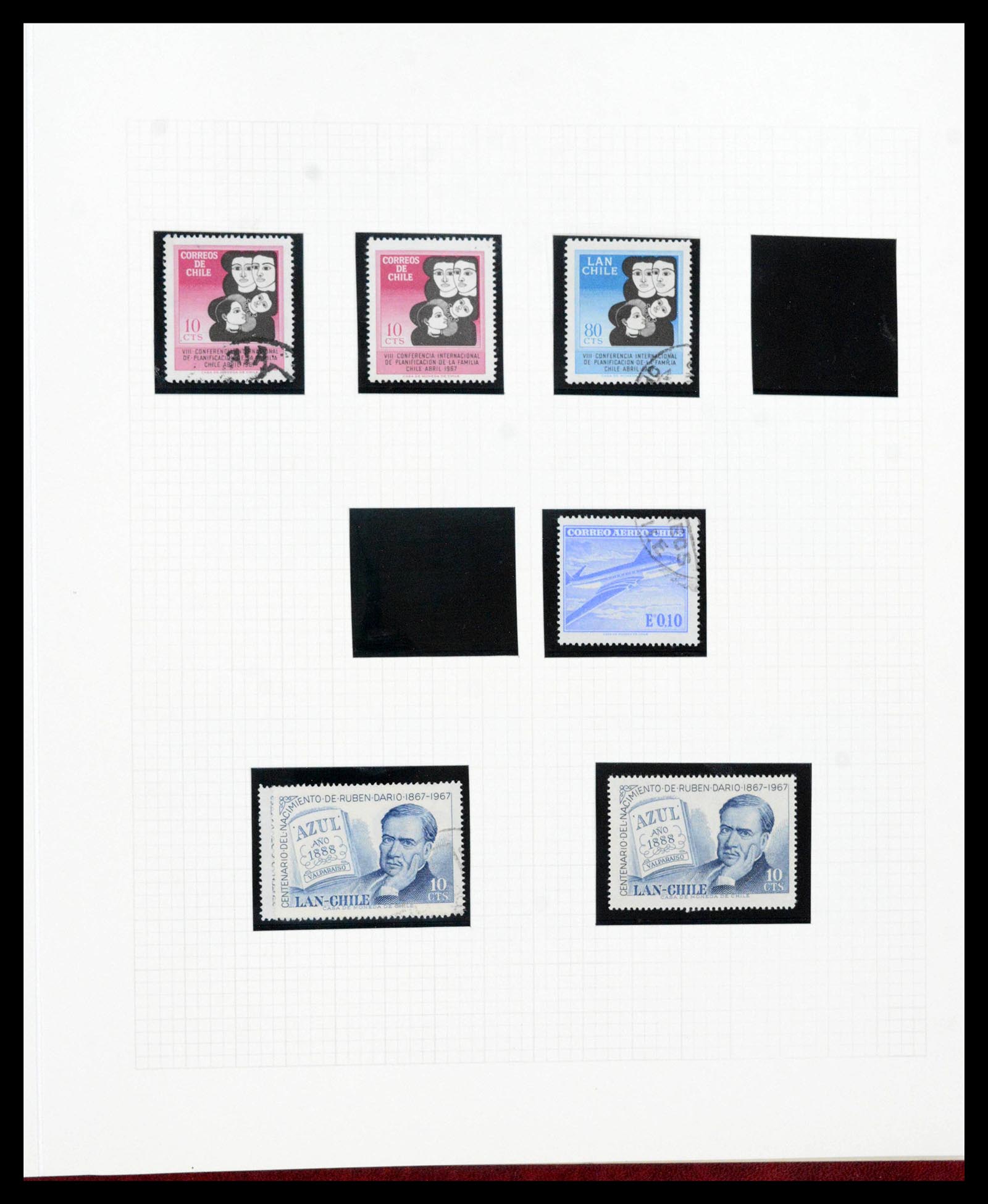 38913 0053 - Postzegelverzameling 38913 Chili 1855-2002.