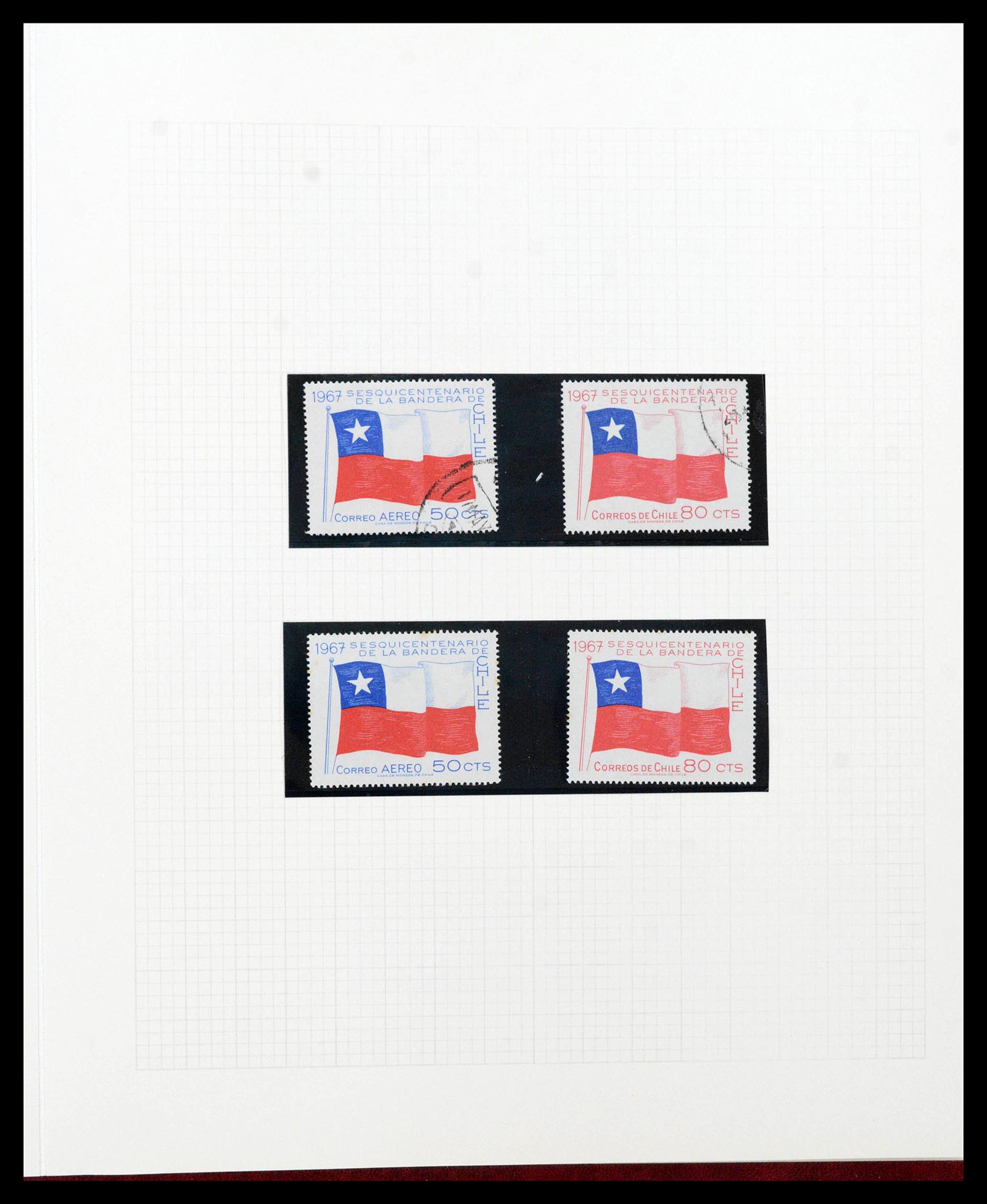38913 0055 - Postzegelverzameling 38913 Chili 1855-2002.