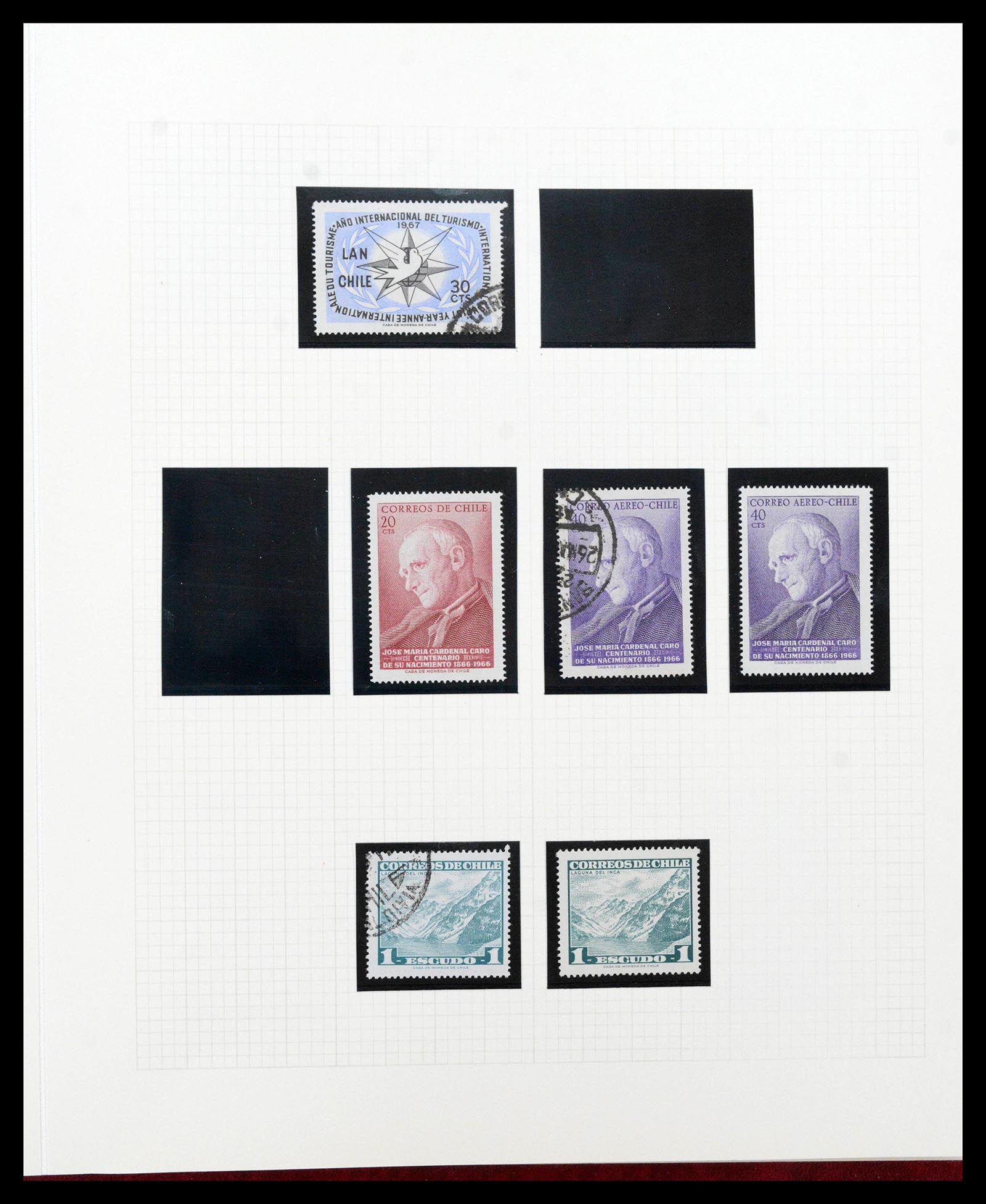 38913 0056 - Postzegelverzameling 38913 Chili 1855-2002.