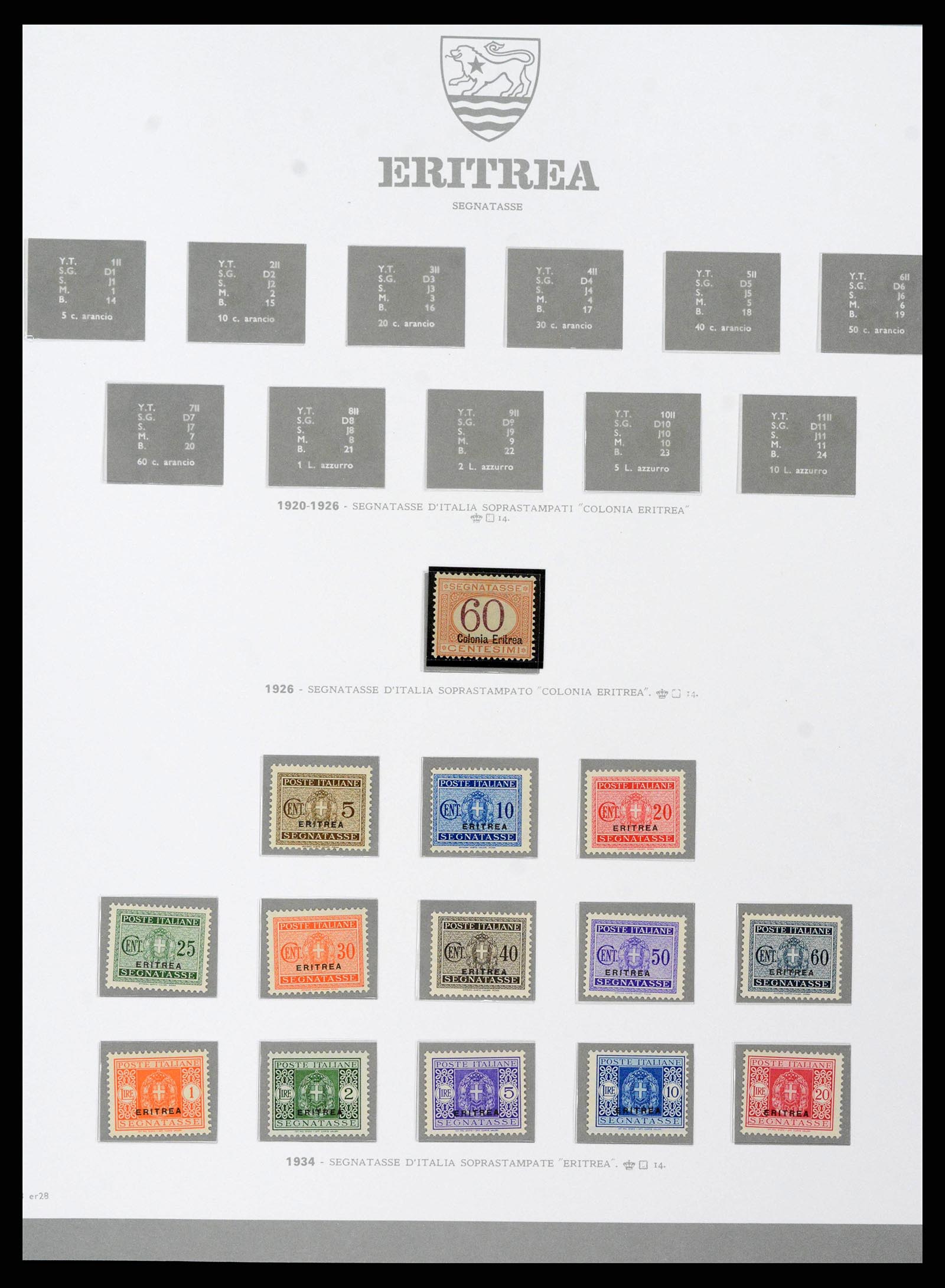 38920 0222 - Postzegelverzameling 38920 Italiaanse Koloniën topverzameling 1903-19