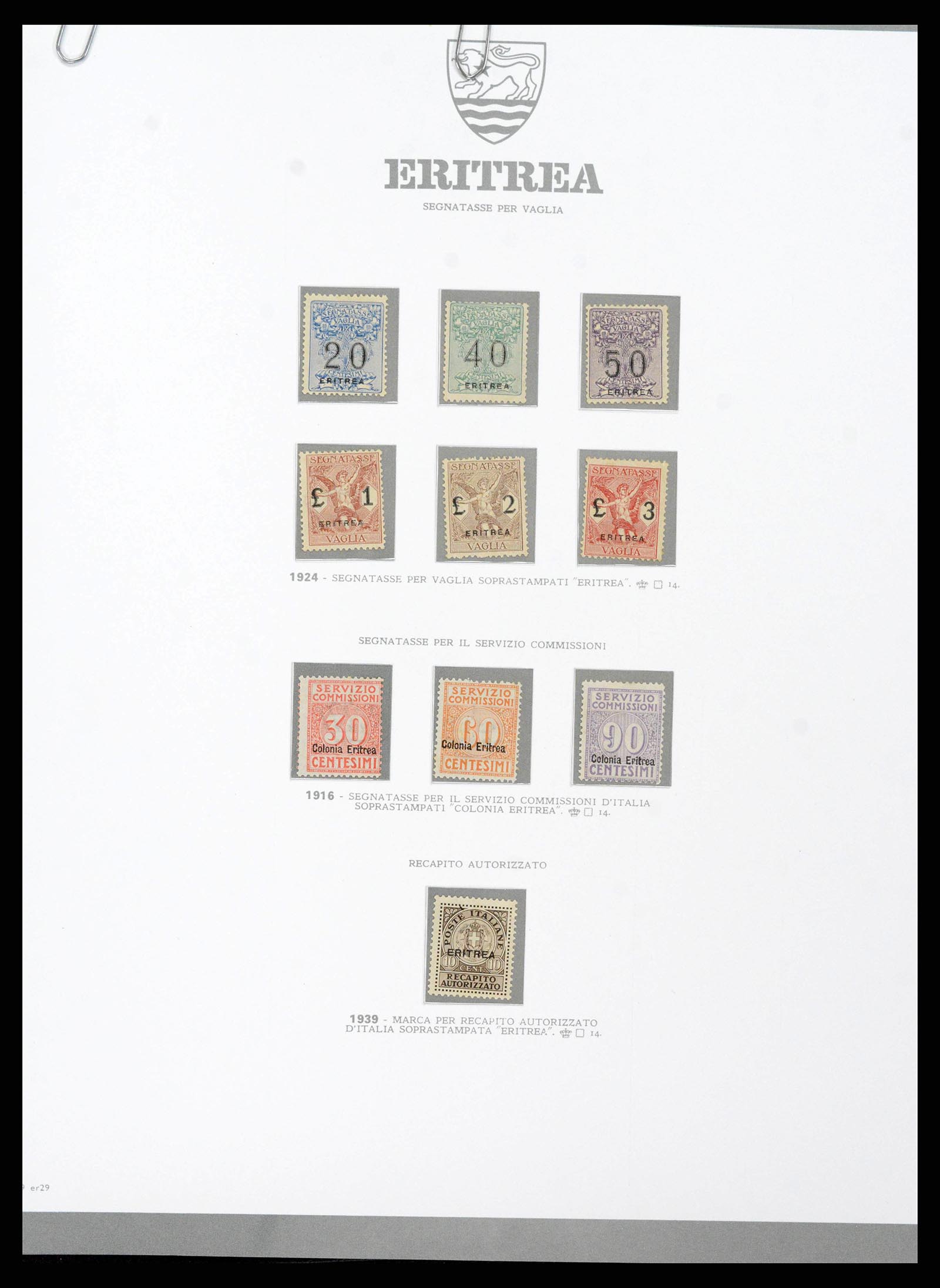 38920 0223 - Postzegelverzameling 38920 Italiaanse Koloniën topverzameling 1903-19