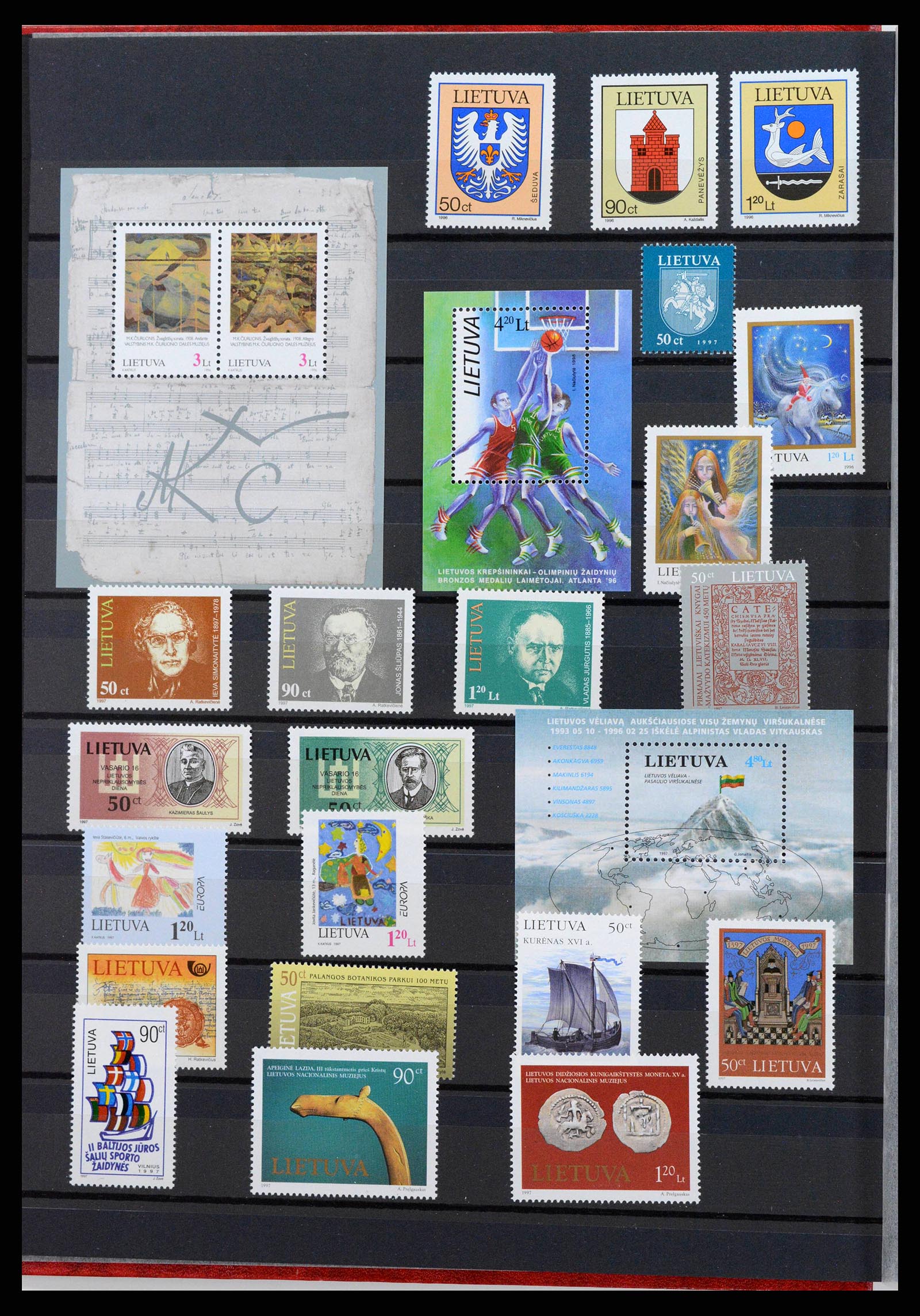 38921 0006 - Postzegelverzameling 38921 Baltische Staten 1990-2001.