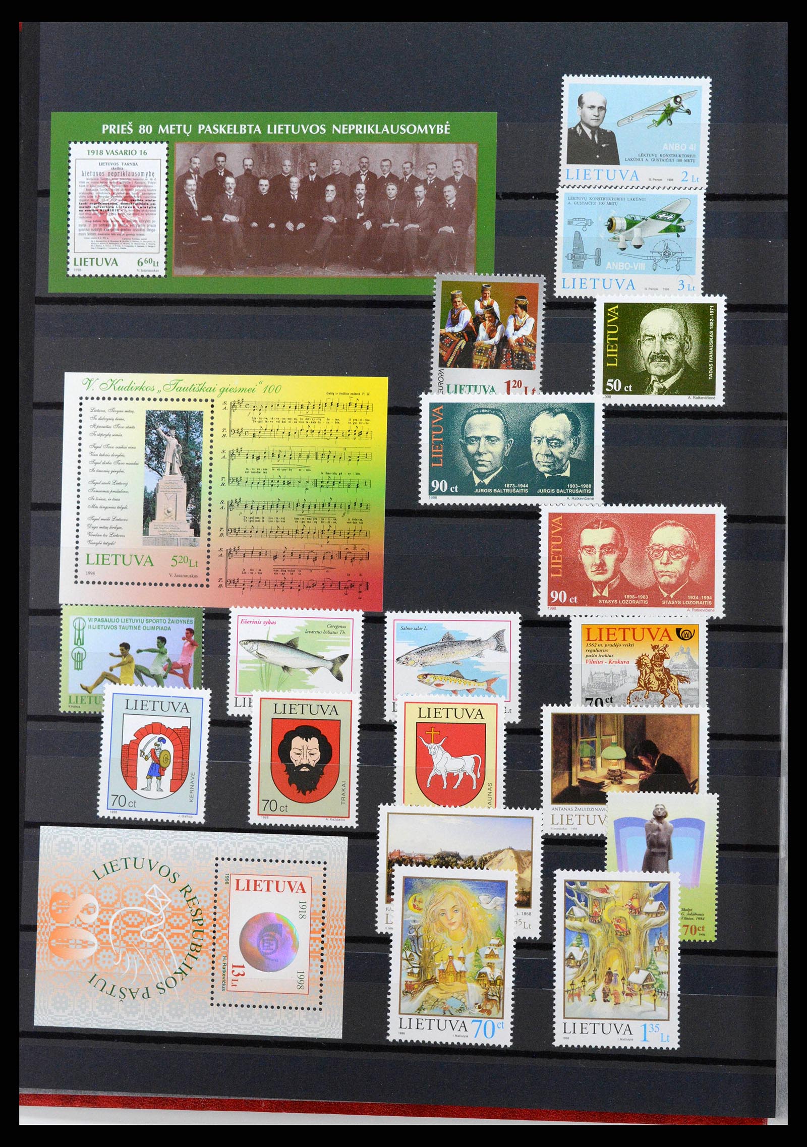 38921 0008 - Postzegelverzameling 38921 Baltische Staten 1990-2001.