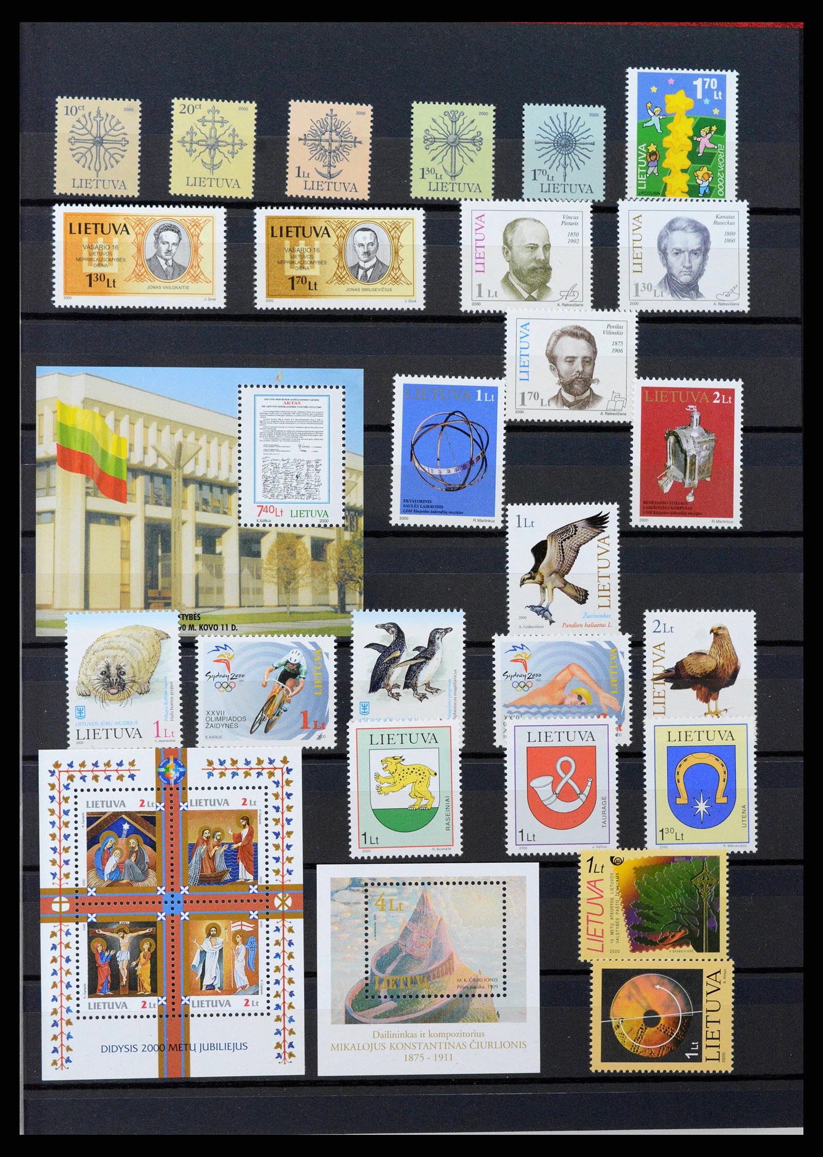 38921 0011 - Postzegelverzameling 38921 Baltische Staten 1990-2001.