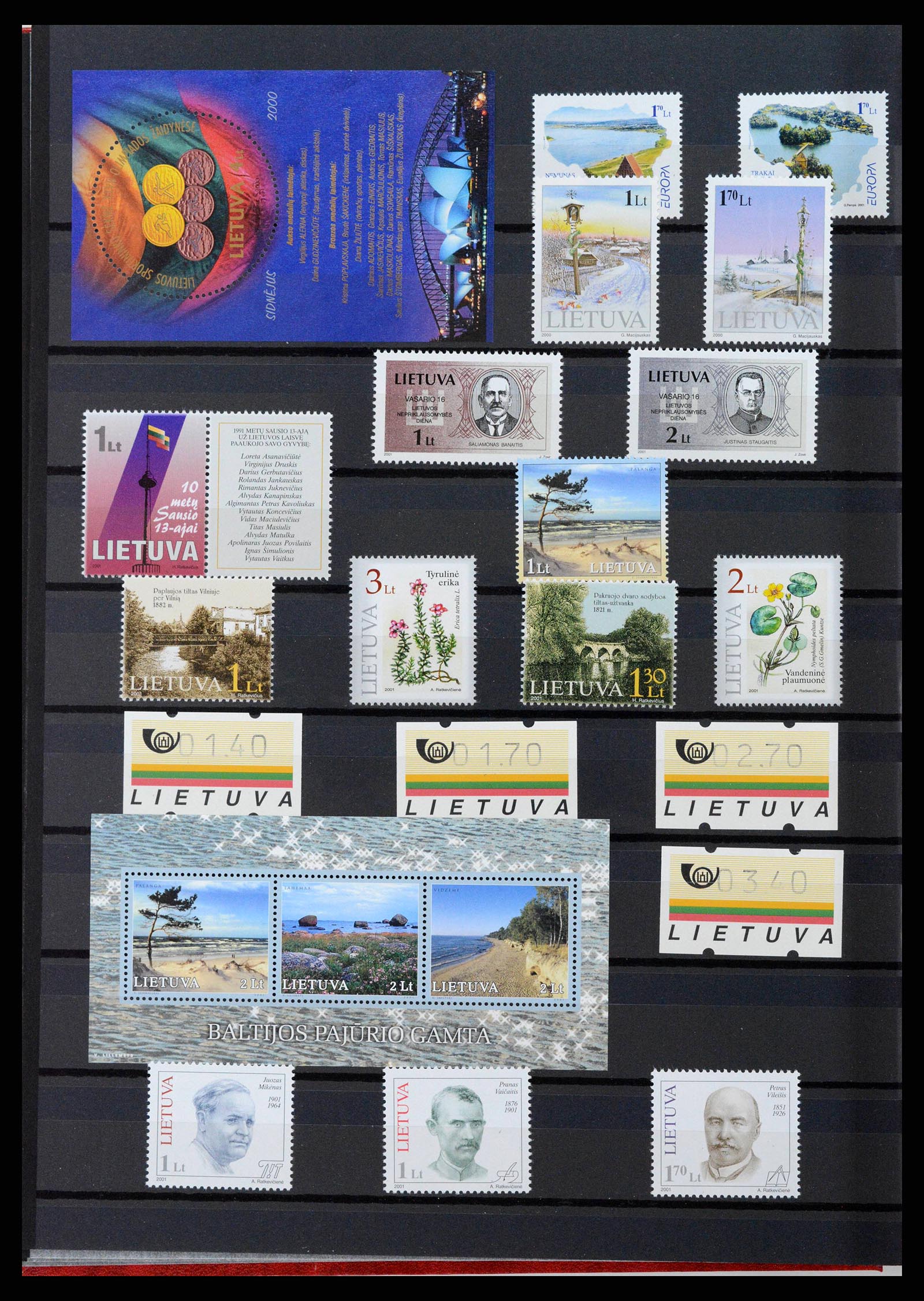 38921 0012 - Postzegelverzameling 38921 Baltische Staten 1990-2001.