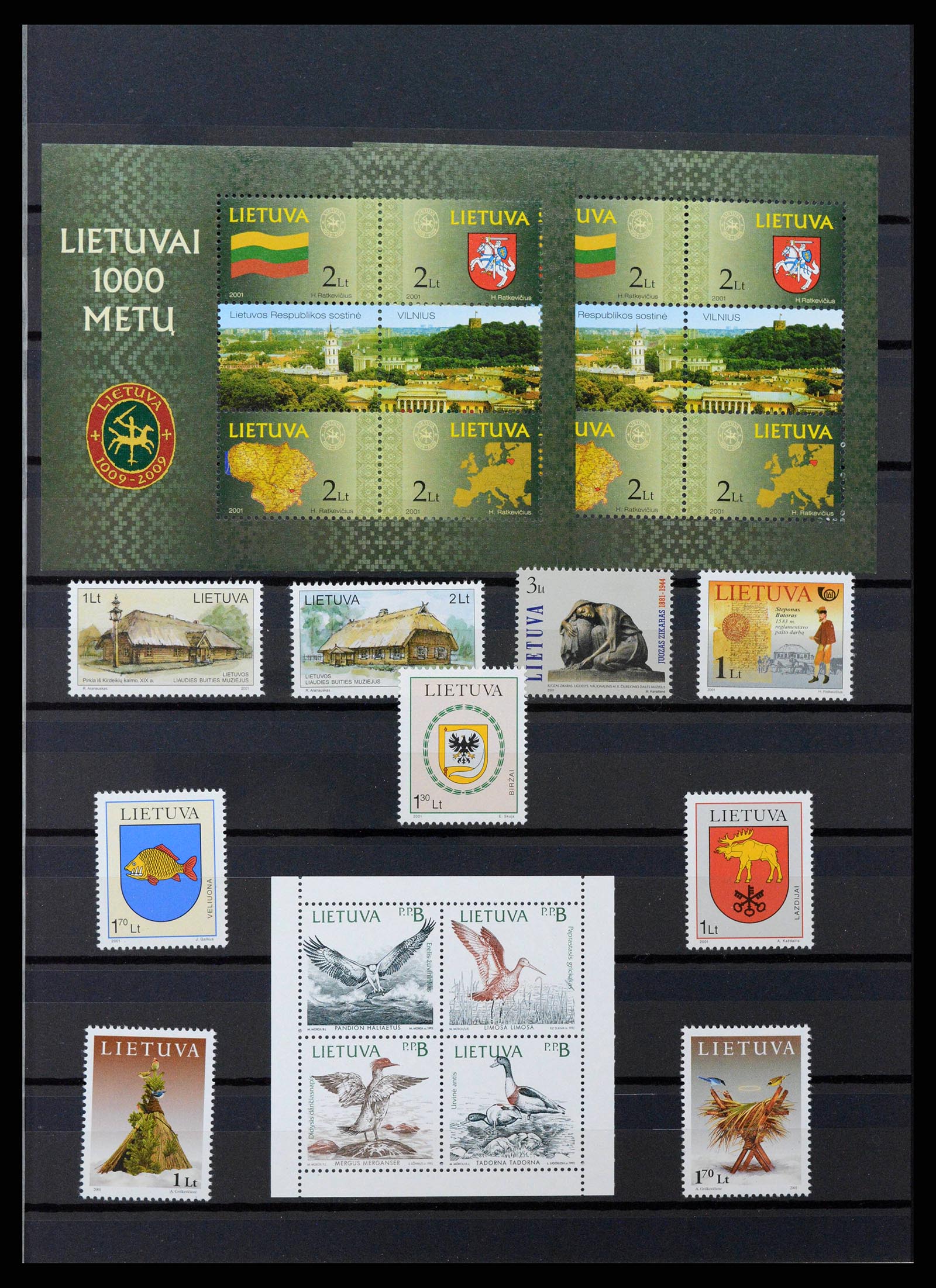 38921 0013 - Postzegelverzameling 38921 Baltische Staten 1990-2001.