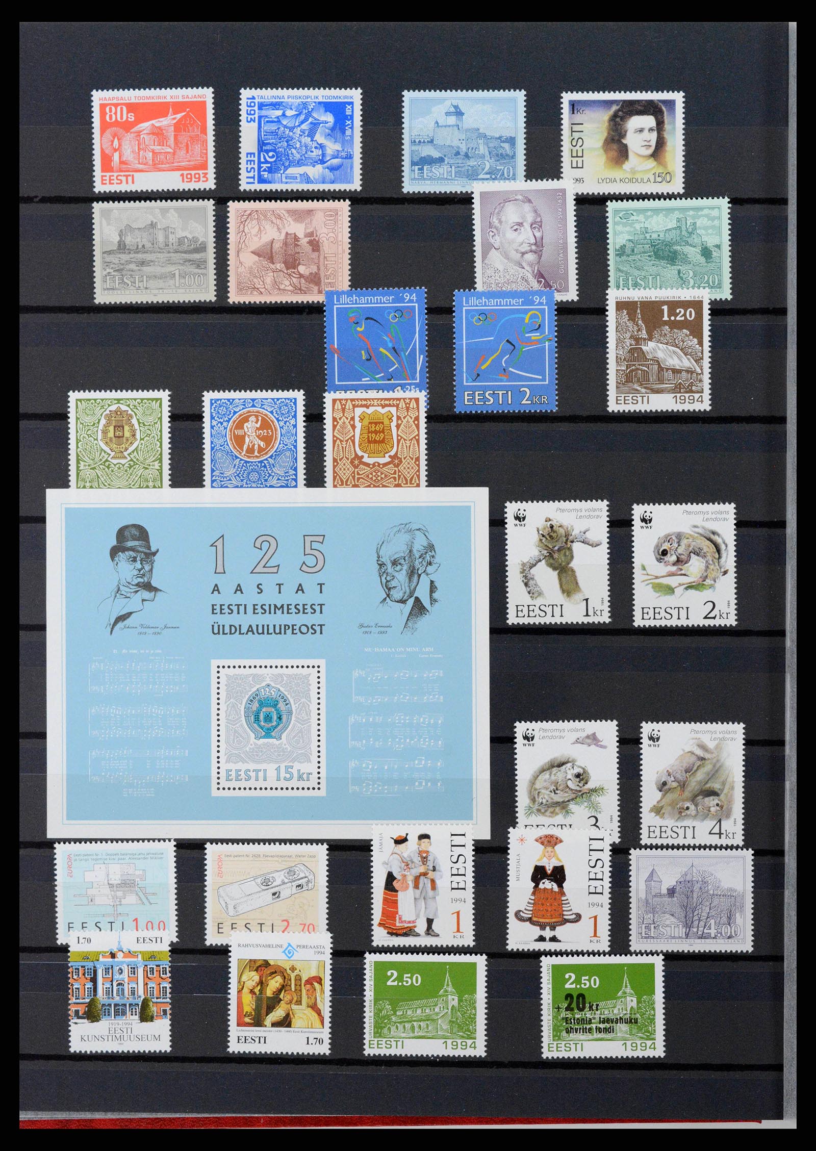 38921 0016 - Postzegelverzameling 38921 Baltische Staten 1990-2001.