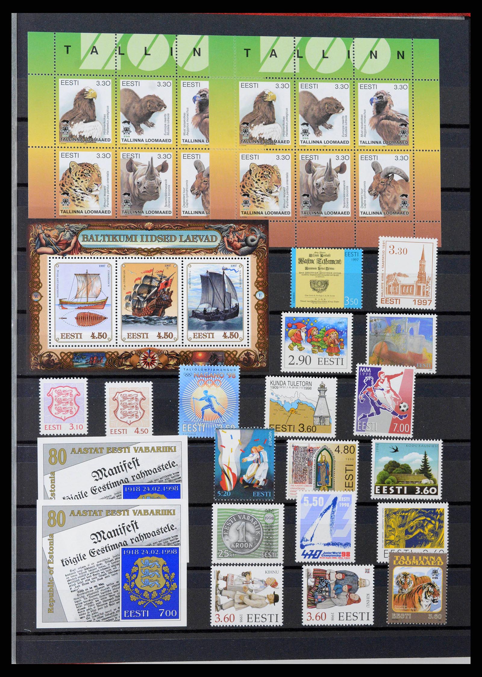 38921 0019 - Postzegelverzameling 38921 Baltische Staten 1990-2001.