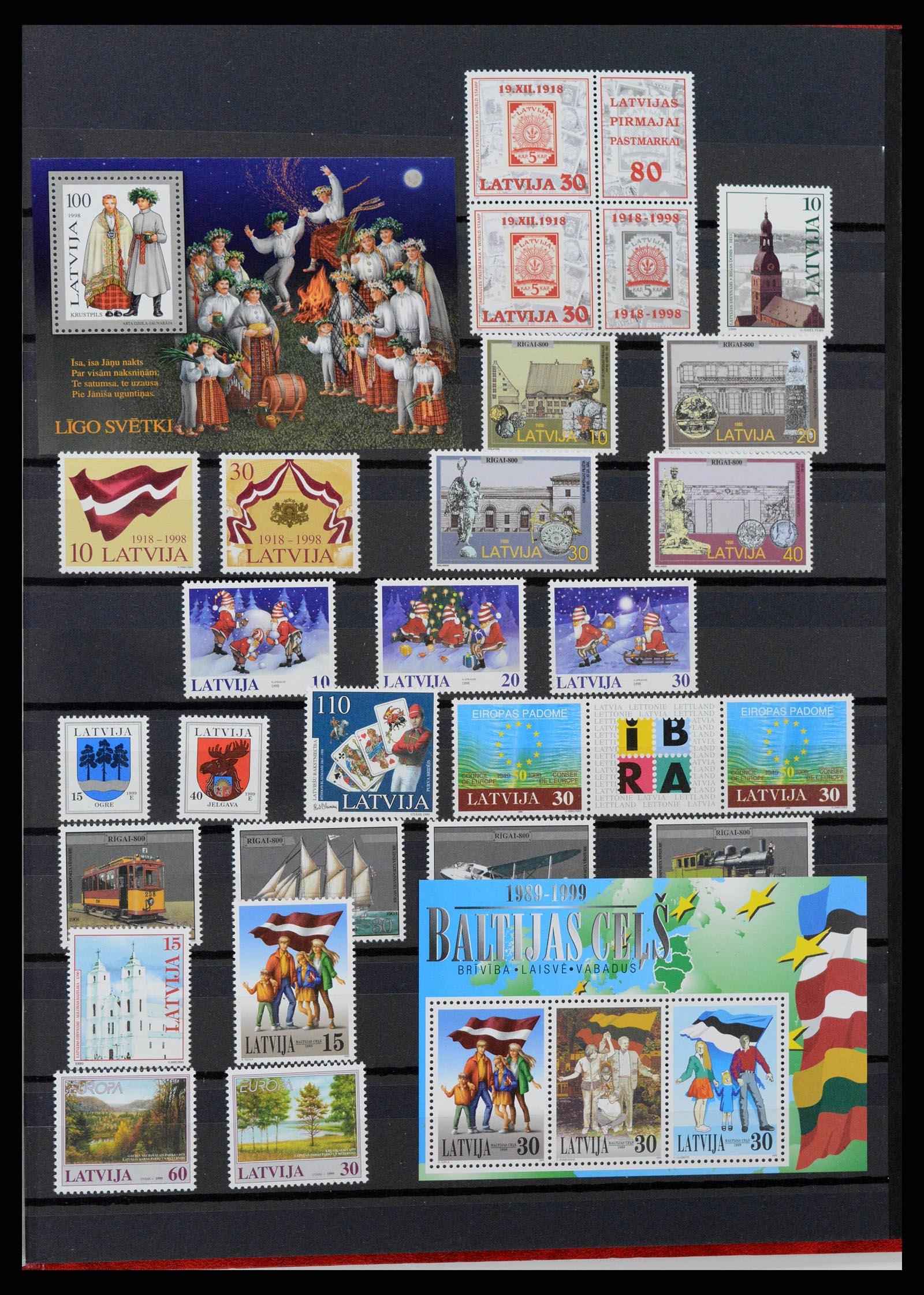 38921 0029 - Stamp collection 38921 Baltic States 1990-2001.