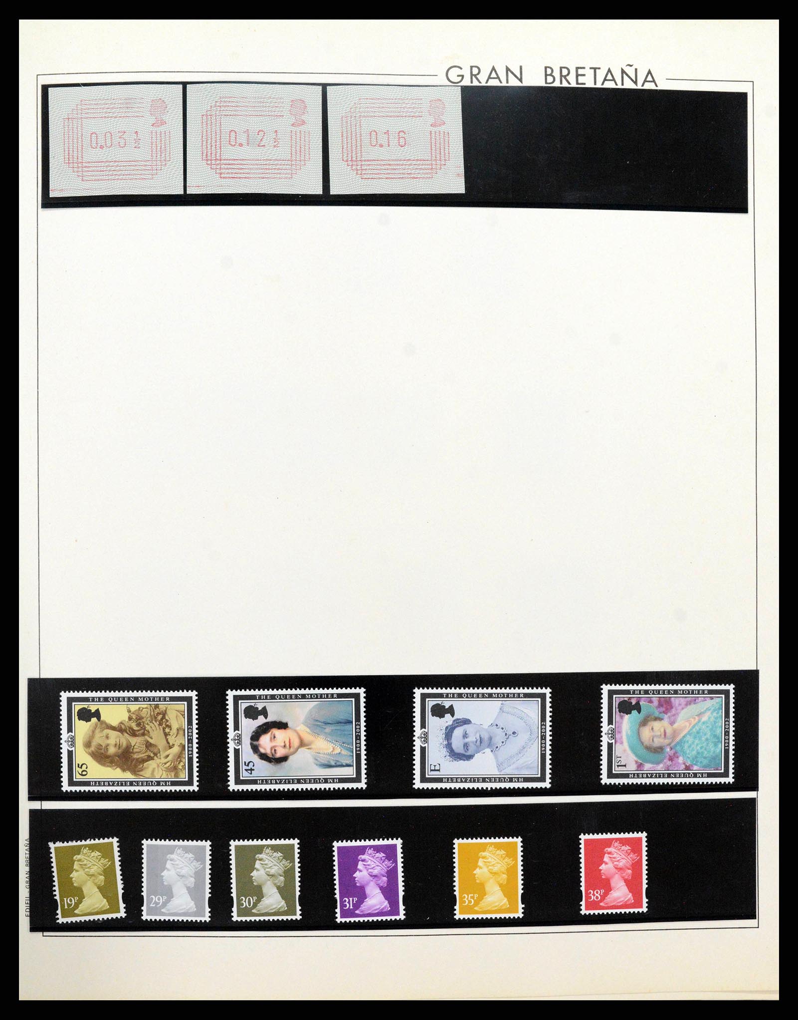 38924 0002 - Postzegelverzameling 38924 Engeland 1840-2000.
