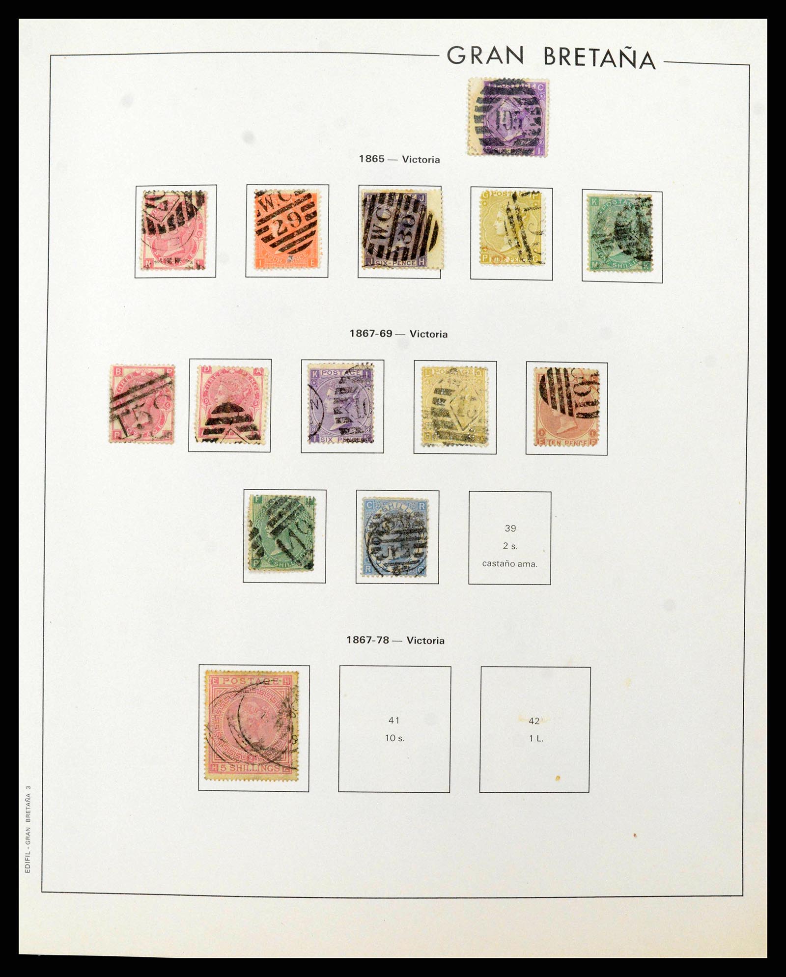38924 0004 - Postzegelverzameling 38924 Engeland 1840-2000.