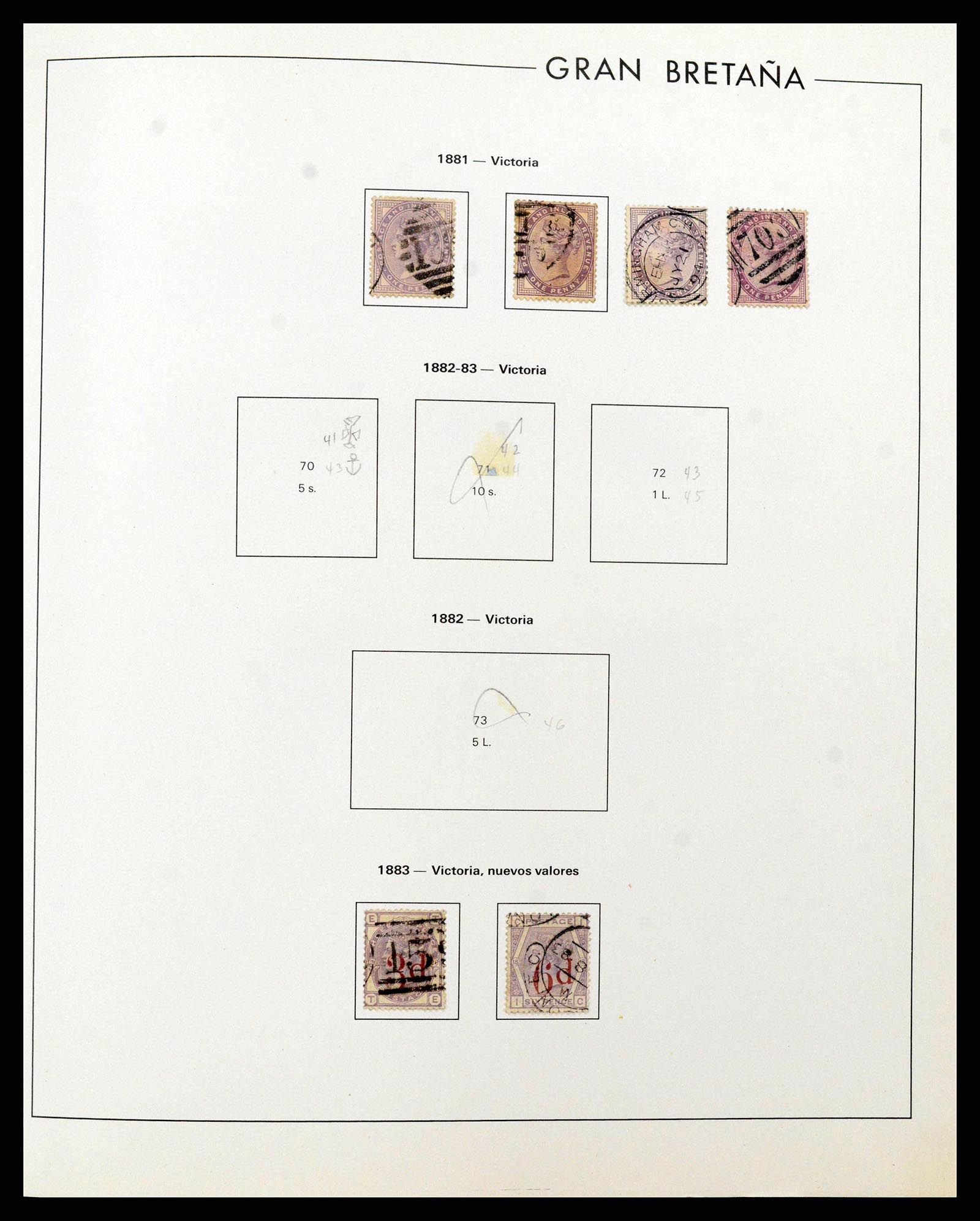 38924 0007 - Postzegelverzameling 38924 Engeland 1840-2000.