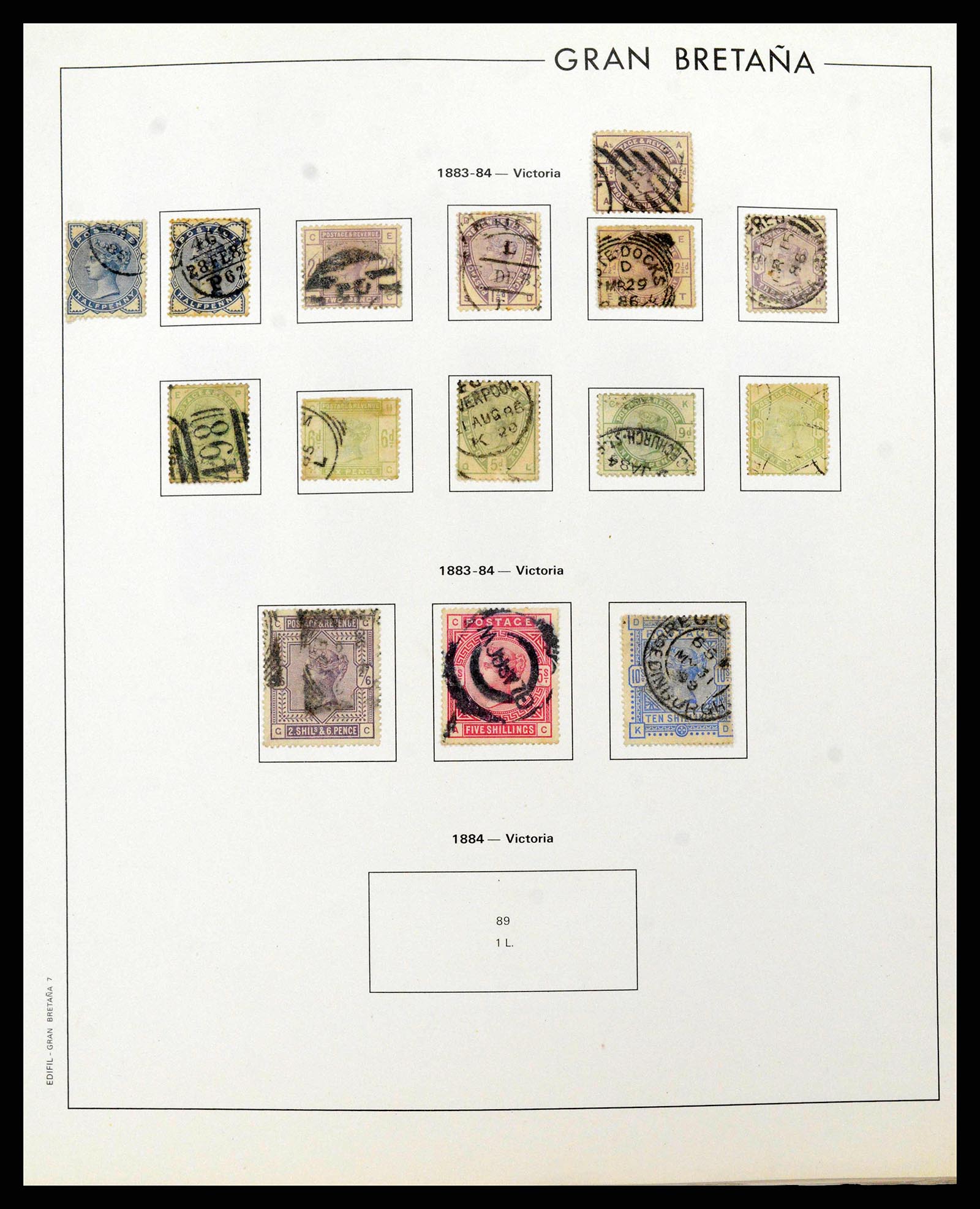 38924 0008 - Postzegelverzameling 38924 Engeland 1840-2000.