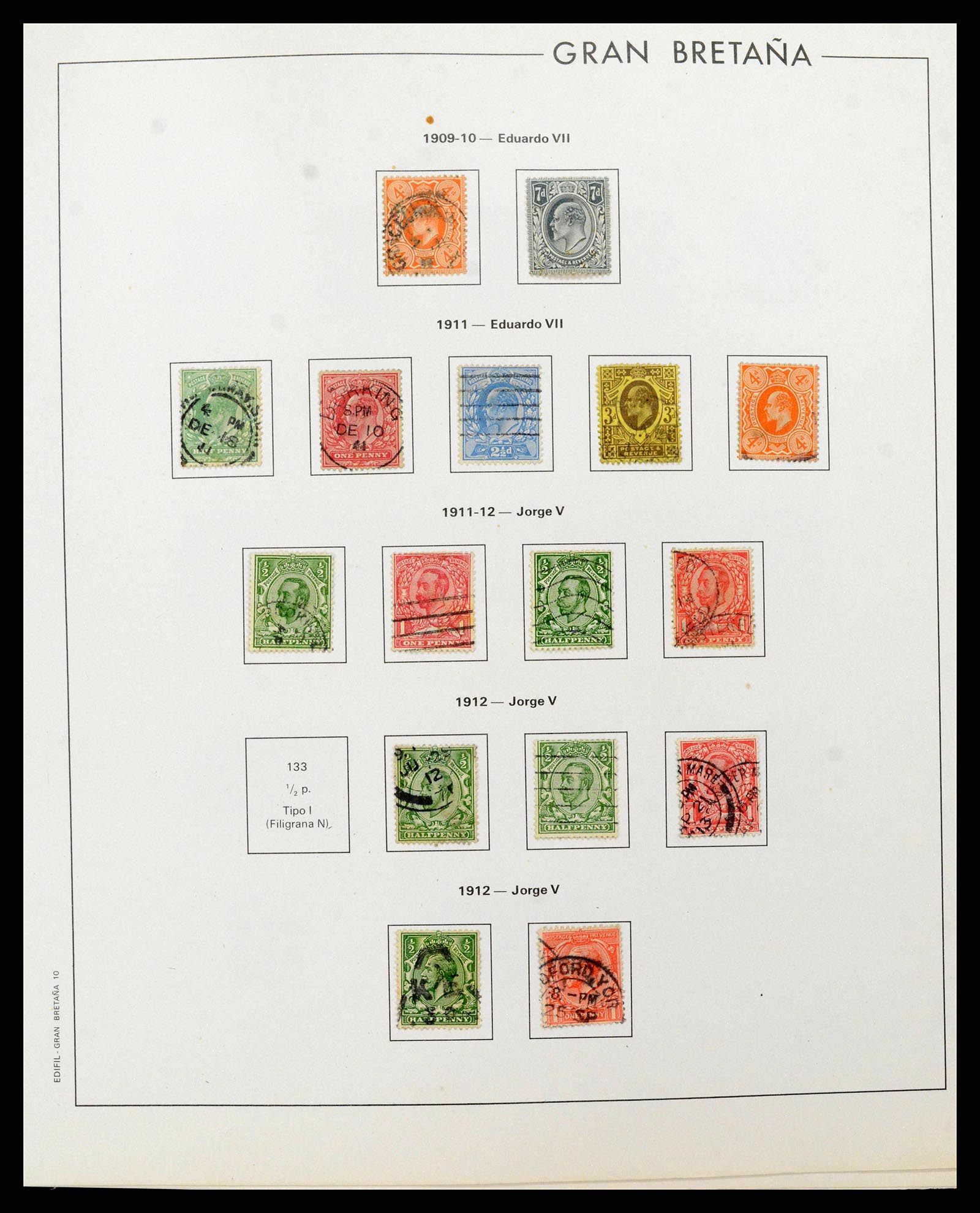 38924 0011 - Postzegelverzameling 38924 Engeland 1840-2000.