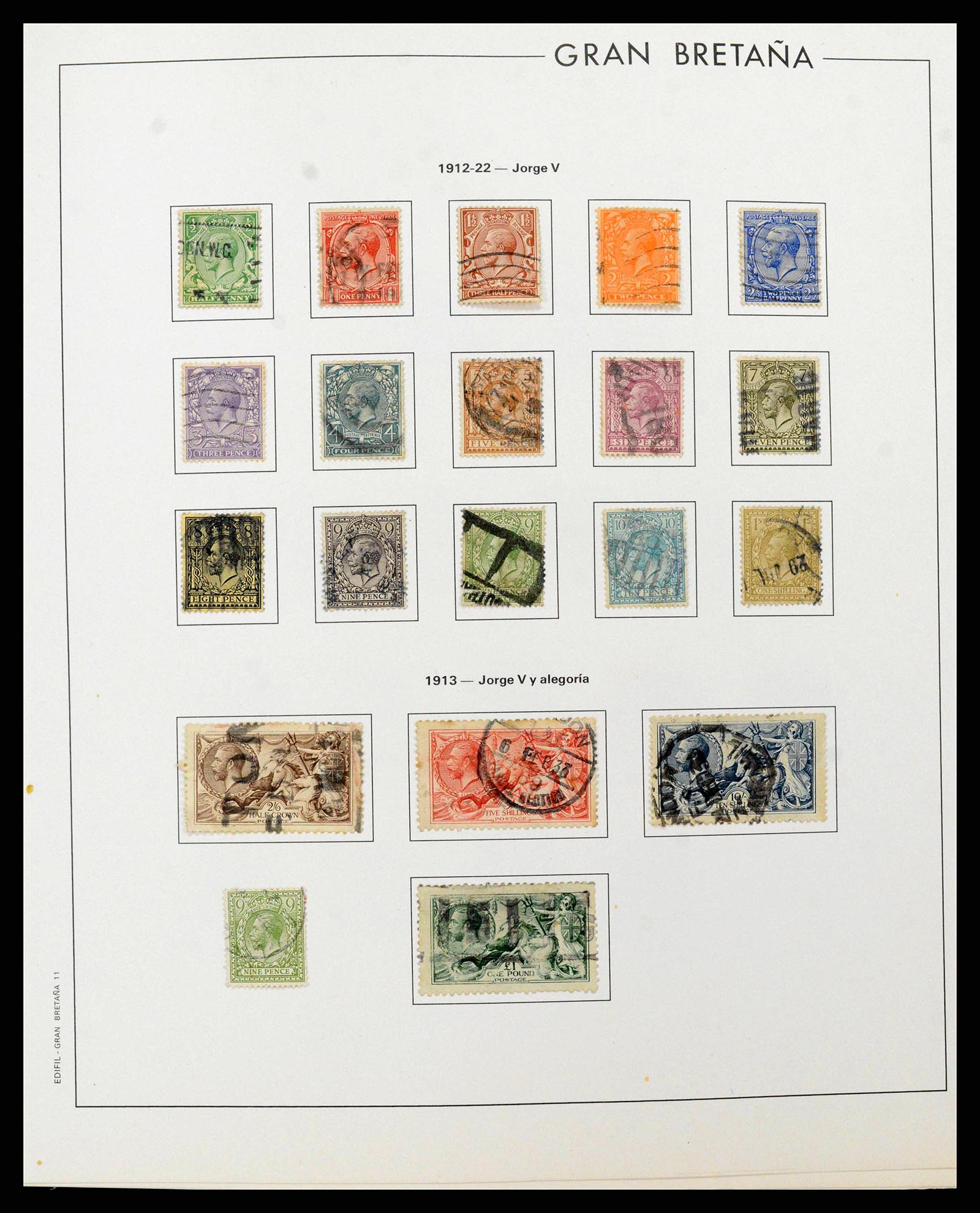 38924 0012 - Postzegelverzameling 38924 Engeland 1840-2000.