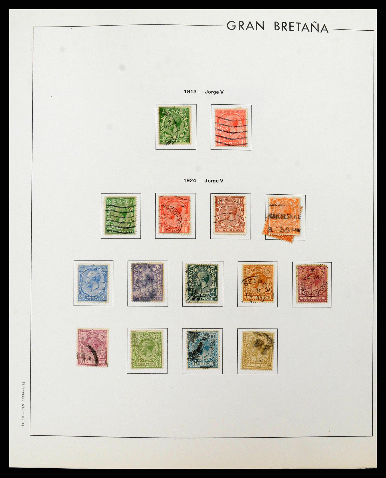 38924 0013 - Postzegelverzameling 38924 Engeland 1840-2000.