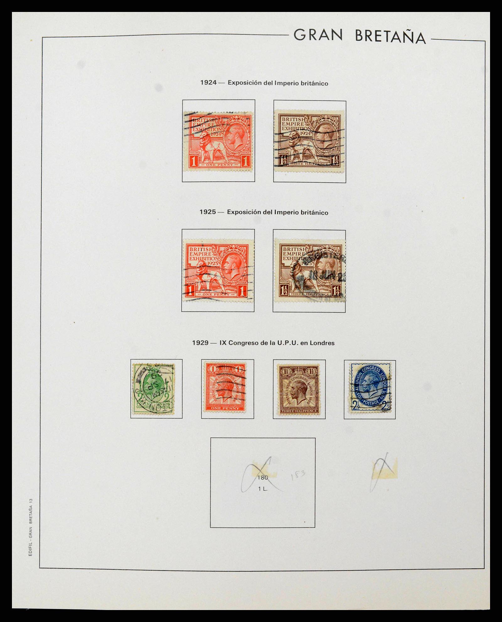38924 0014 - Postzegelverzameling 38924 Engeland 1840-2000.