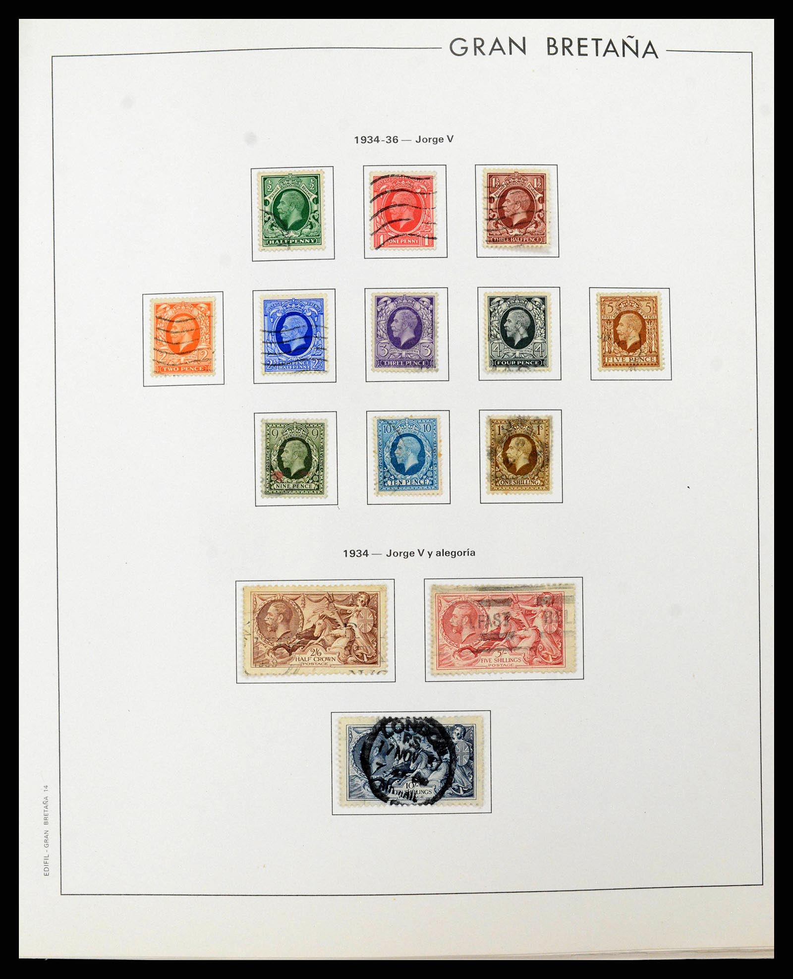 38924 0015 - Postzegelverzameling 38924 Engeland 1840-2000.