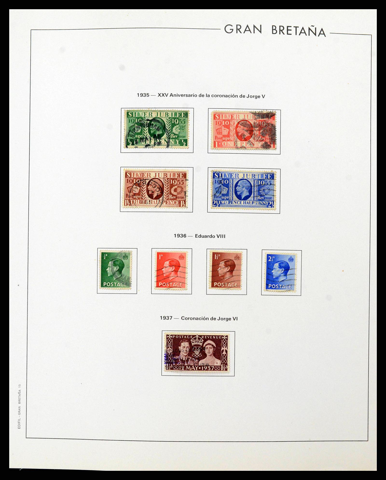 38924 0016 - Postzegelverzameling 38924 Engeland 1840-2000.