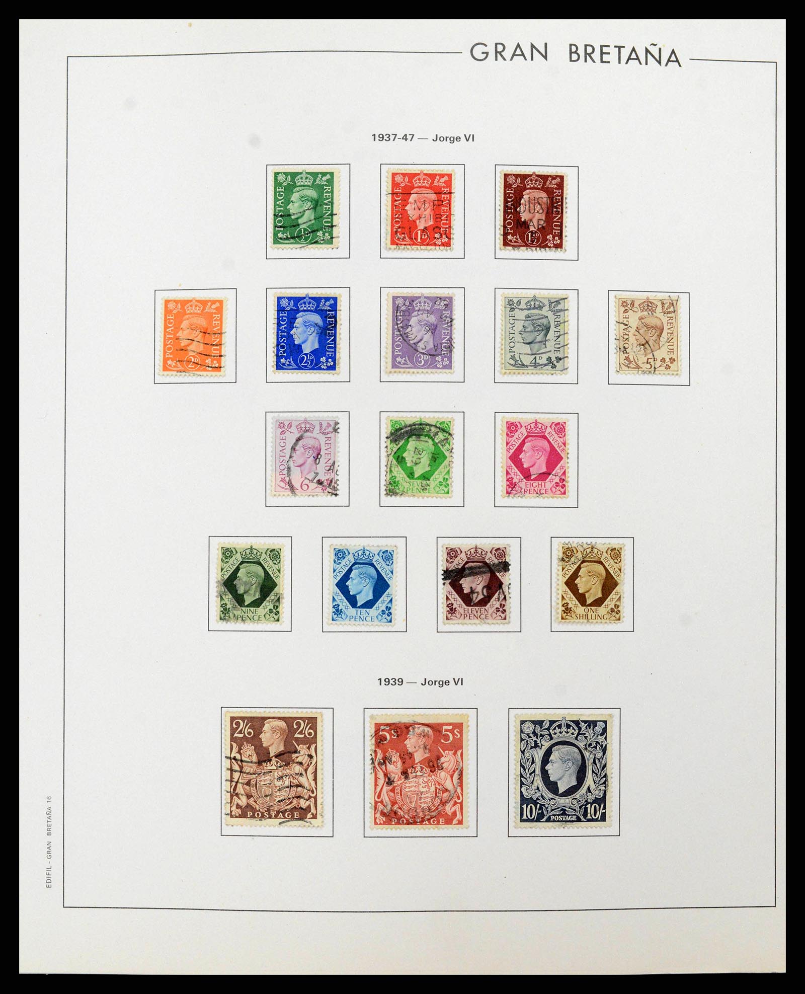 38924 0017 - Postzegelverzameling 38924 Engeland 1840-2000.