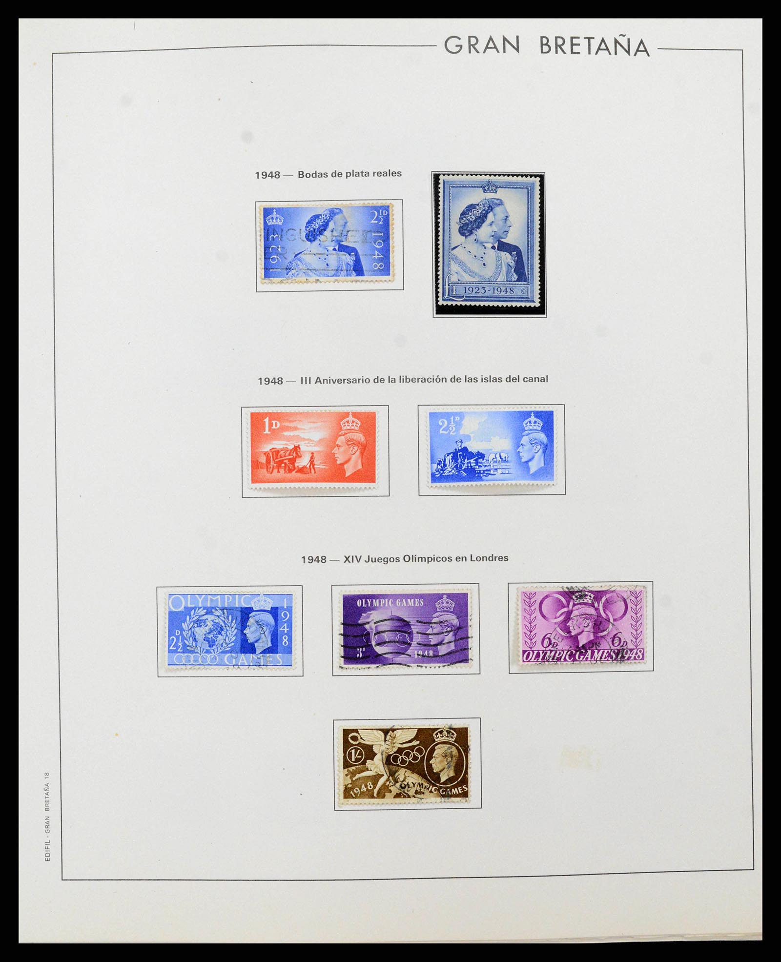 38924 0019 - Postzegelverzameling 38924 Engeland 1840-2000.