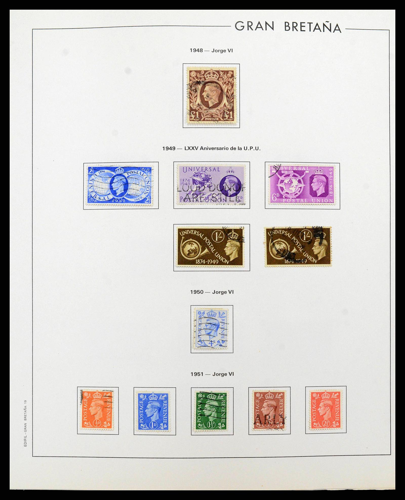38924 0020 - Postzegelverzameling 38924 Engeland 1840-2000.