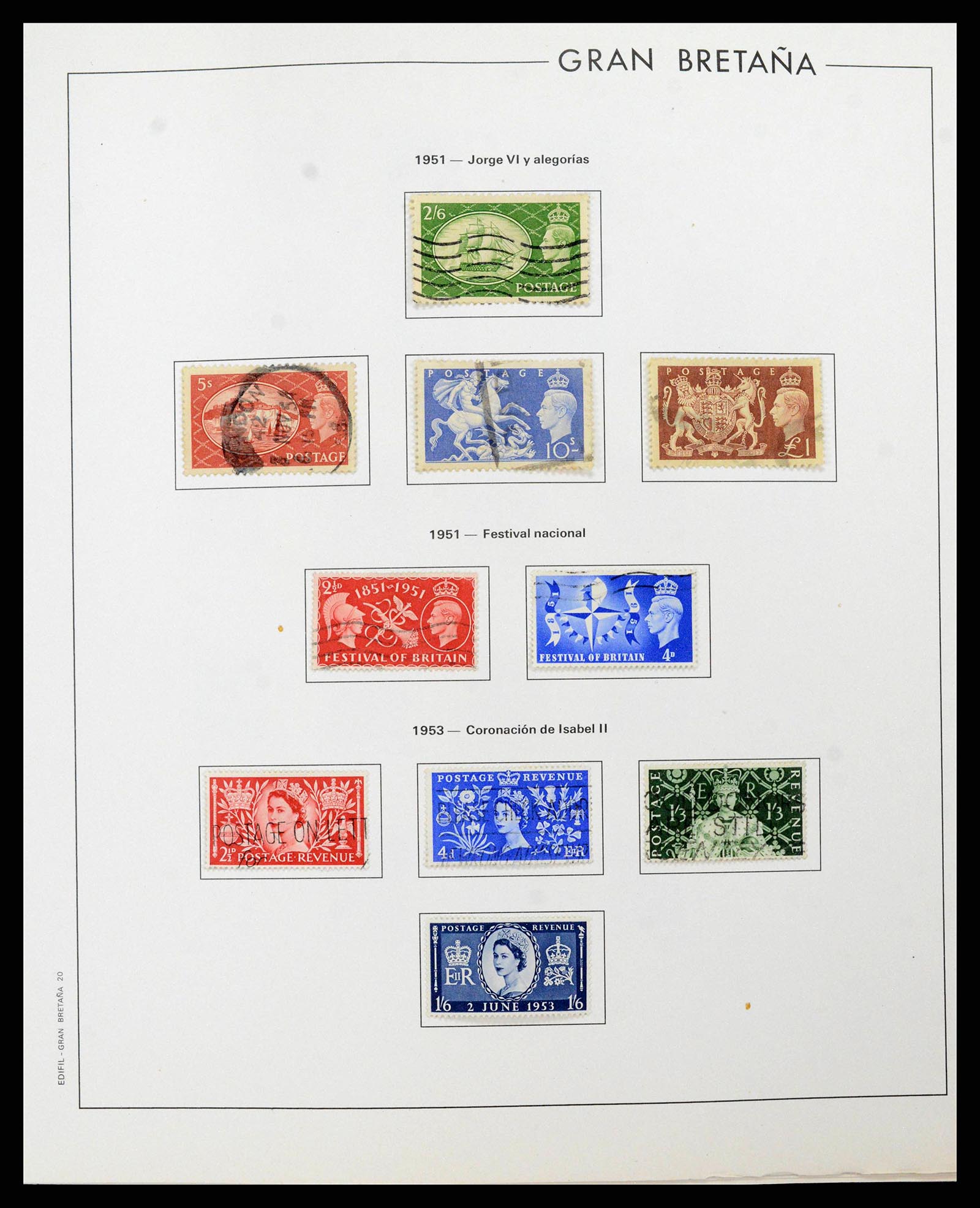 38924 0021 - Postzegelverzameling 38924 Engeland 1840-2000.