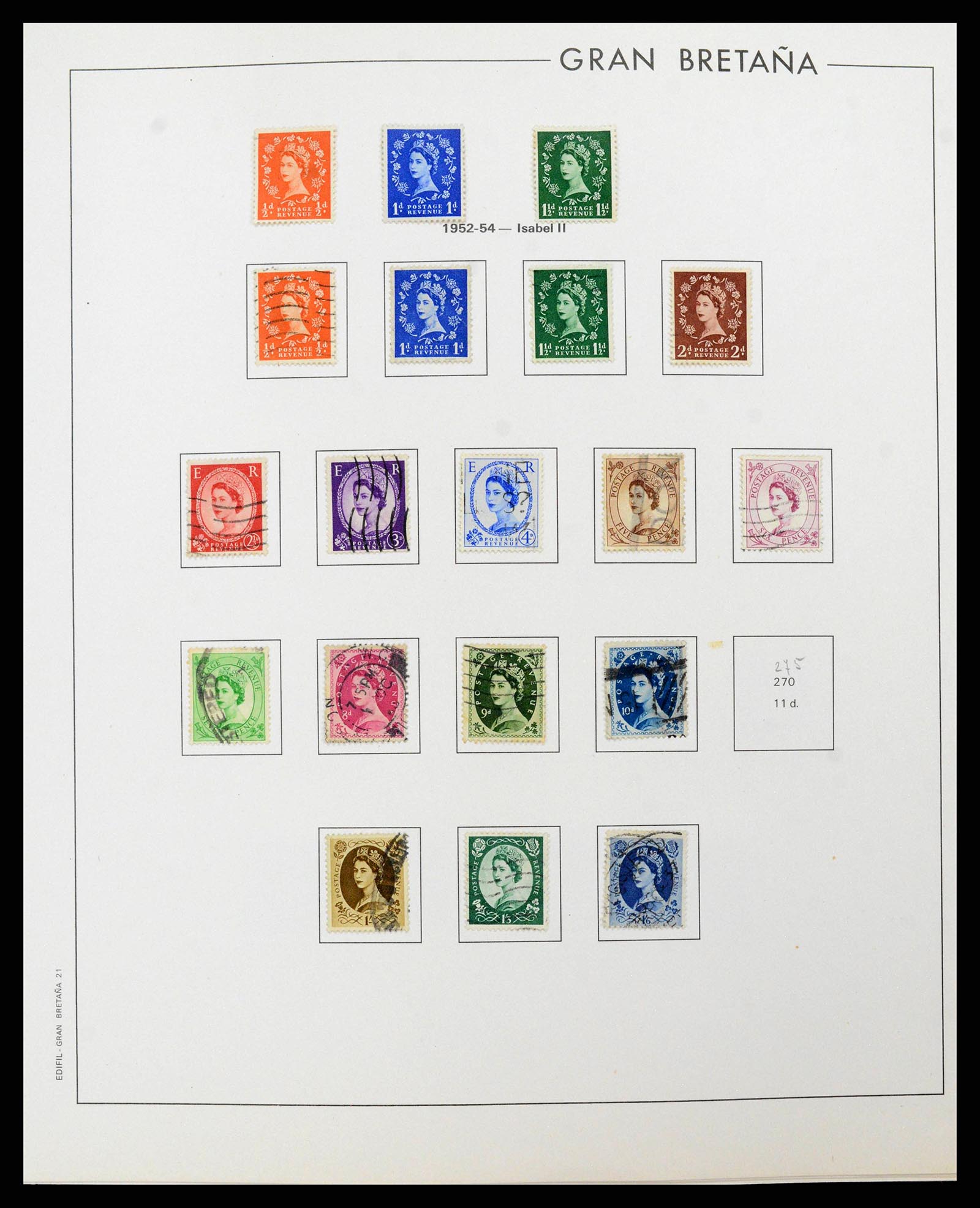 38924 0022 - Postzegelverzameling 38924 Engeland 1840-2000.